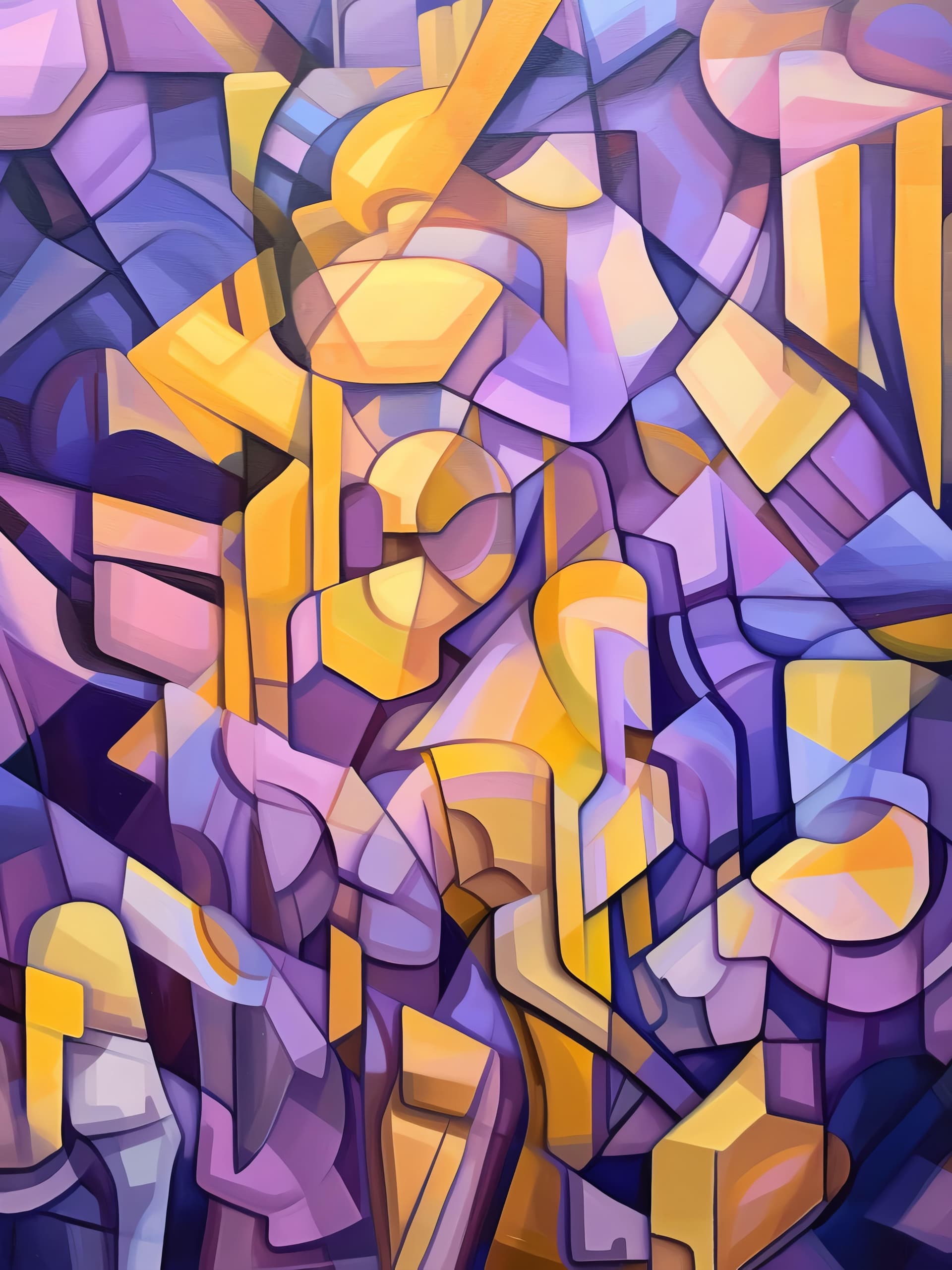 Abstract Purple Shapes - Pro phone wallpaper