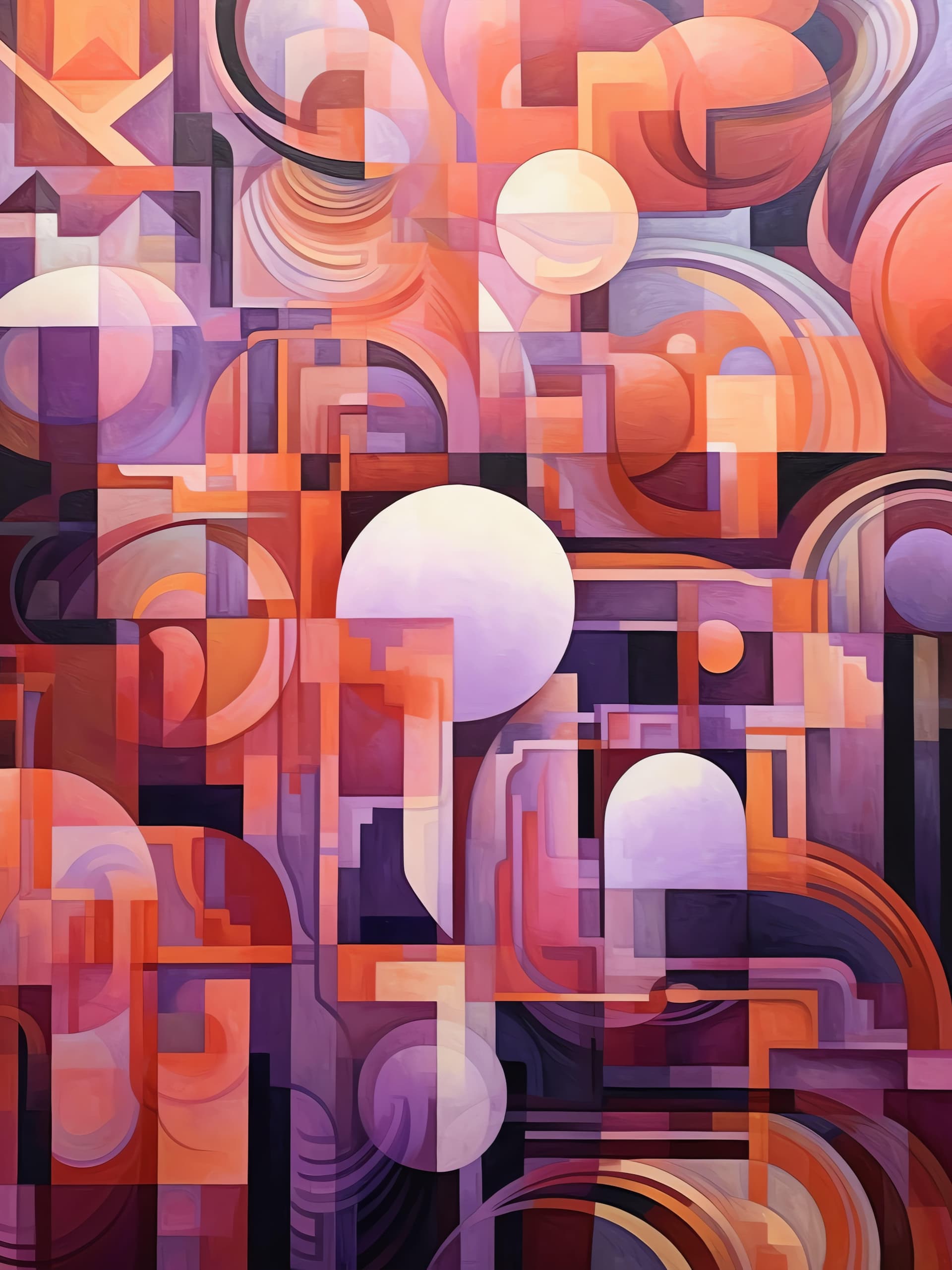 Geometric Harmony - Pro phone wallpaper