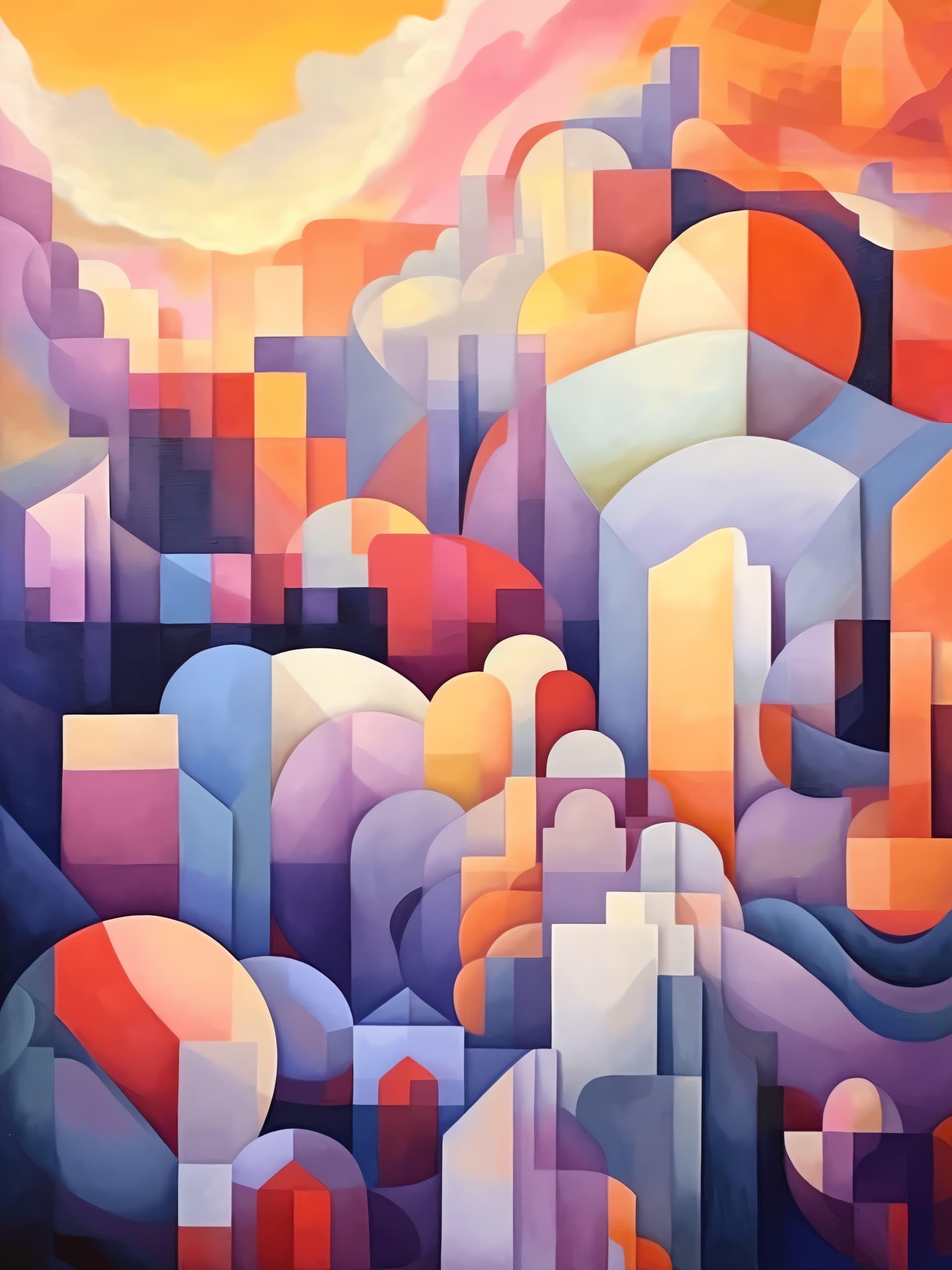 Abstract Cityscape Dream - Pro phone wallpaper