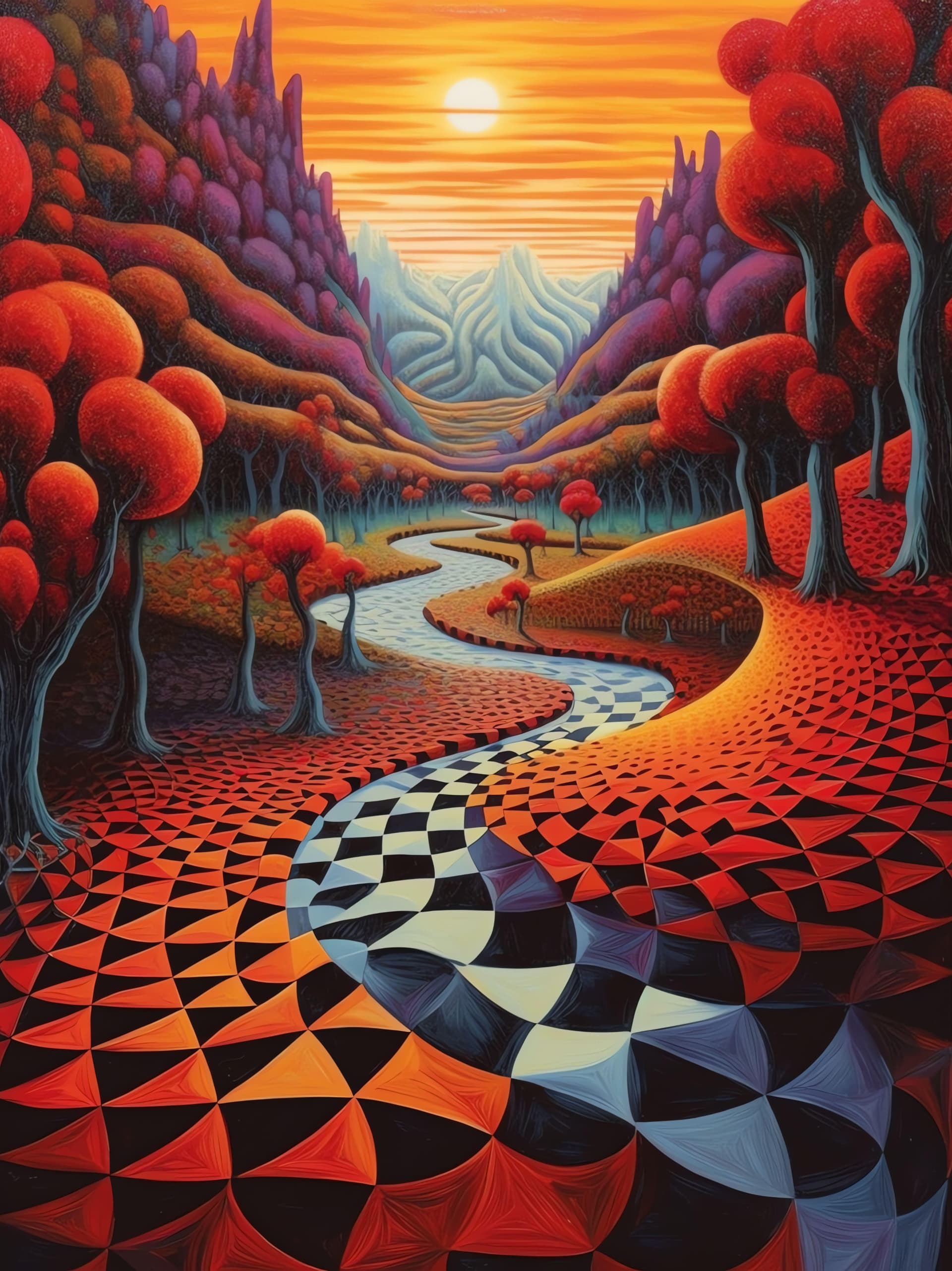 Surreal Autumn Landscape - Pro phone wallpaper