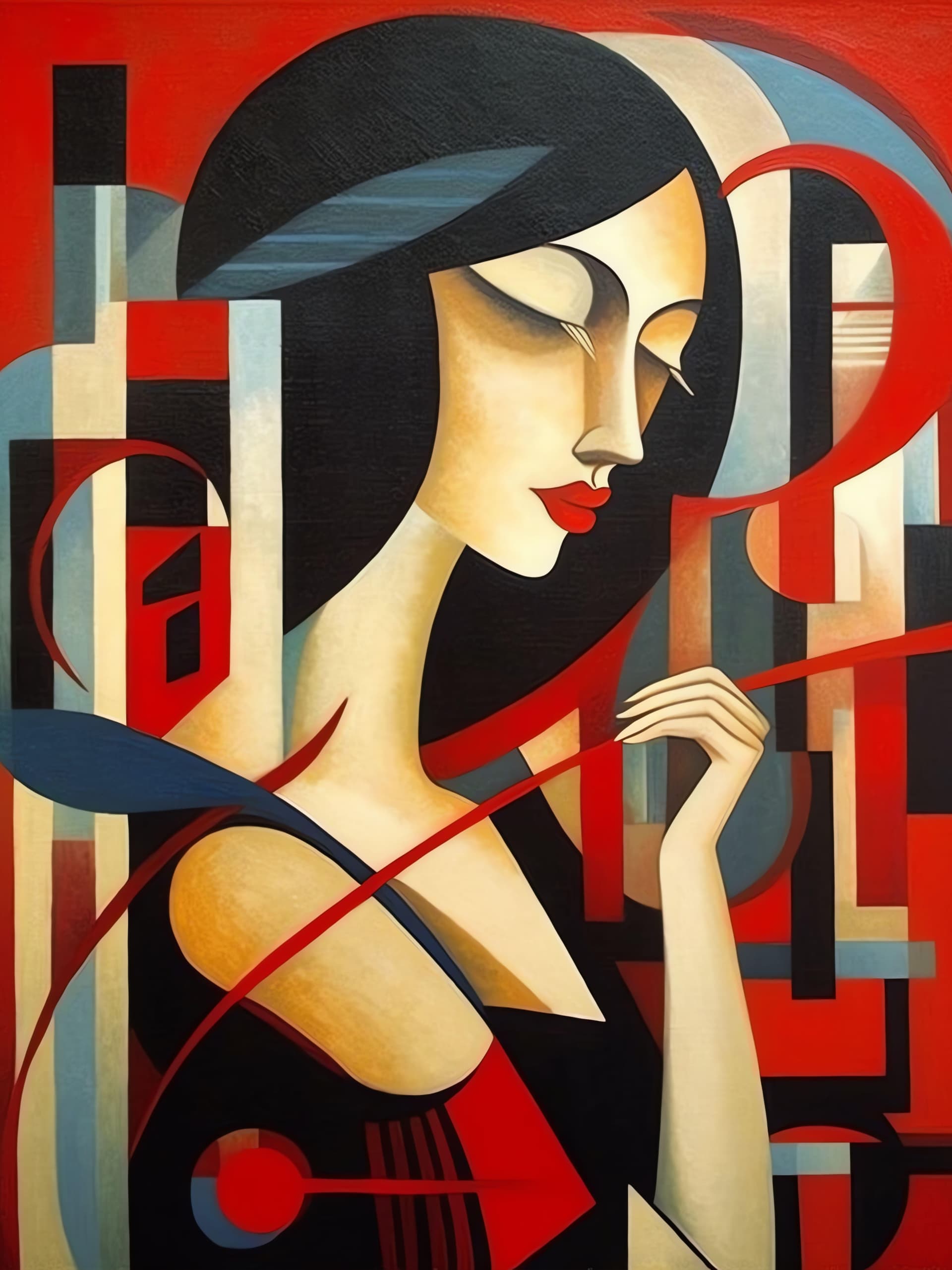 Abstract Woman Art - Pro phone wallpaper