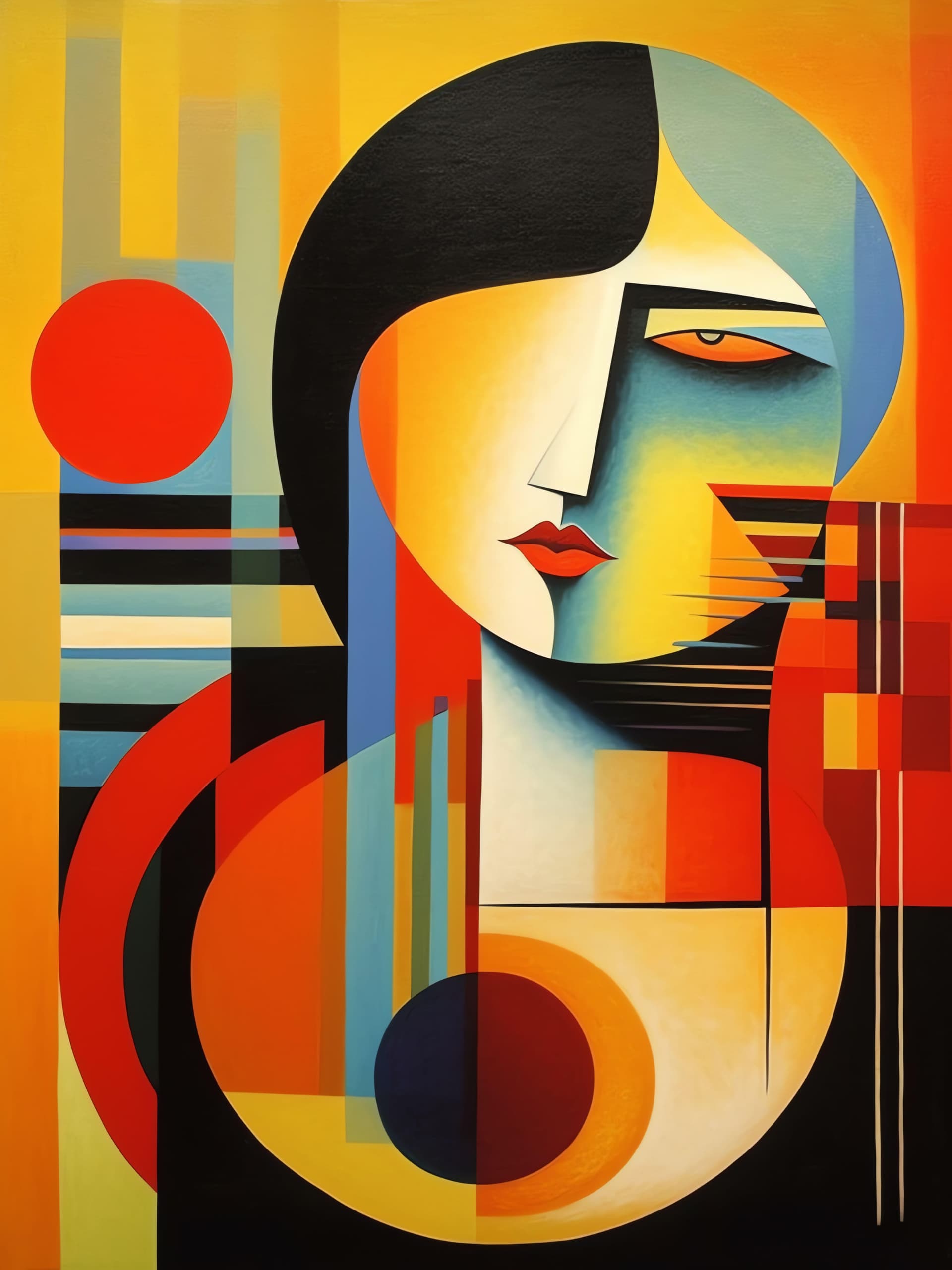 Abstract Portrait Art - Pro phone wallpaper