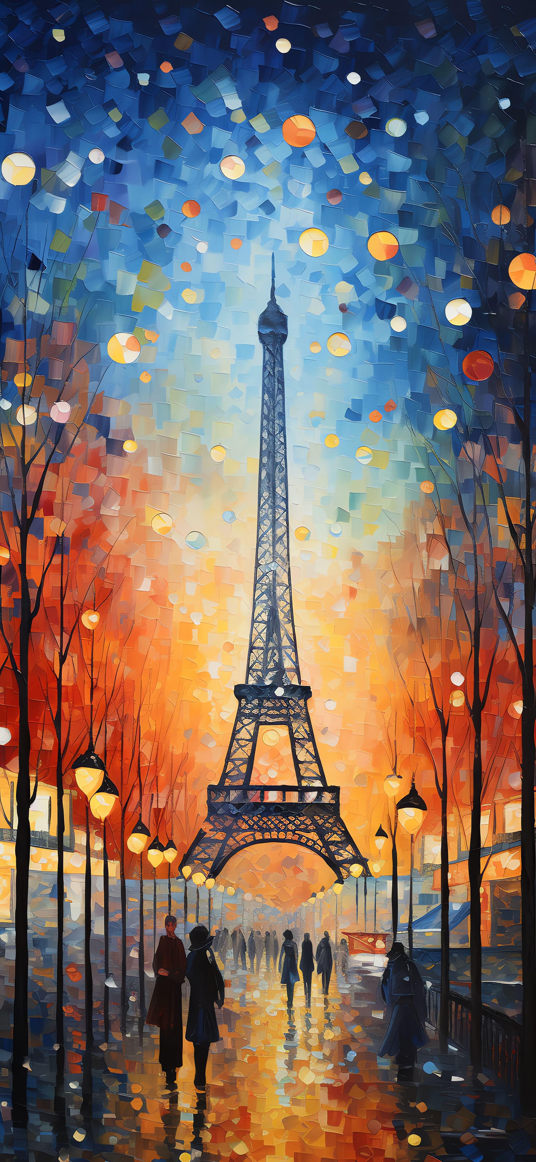 Eiffel Evening - Pro phone wallpaper