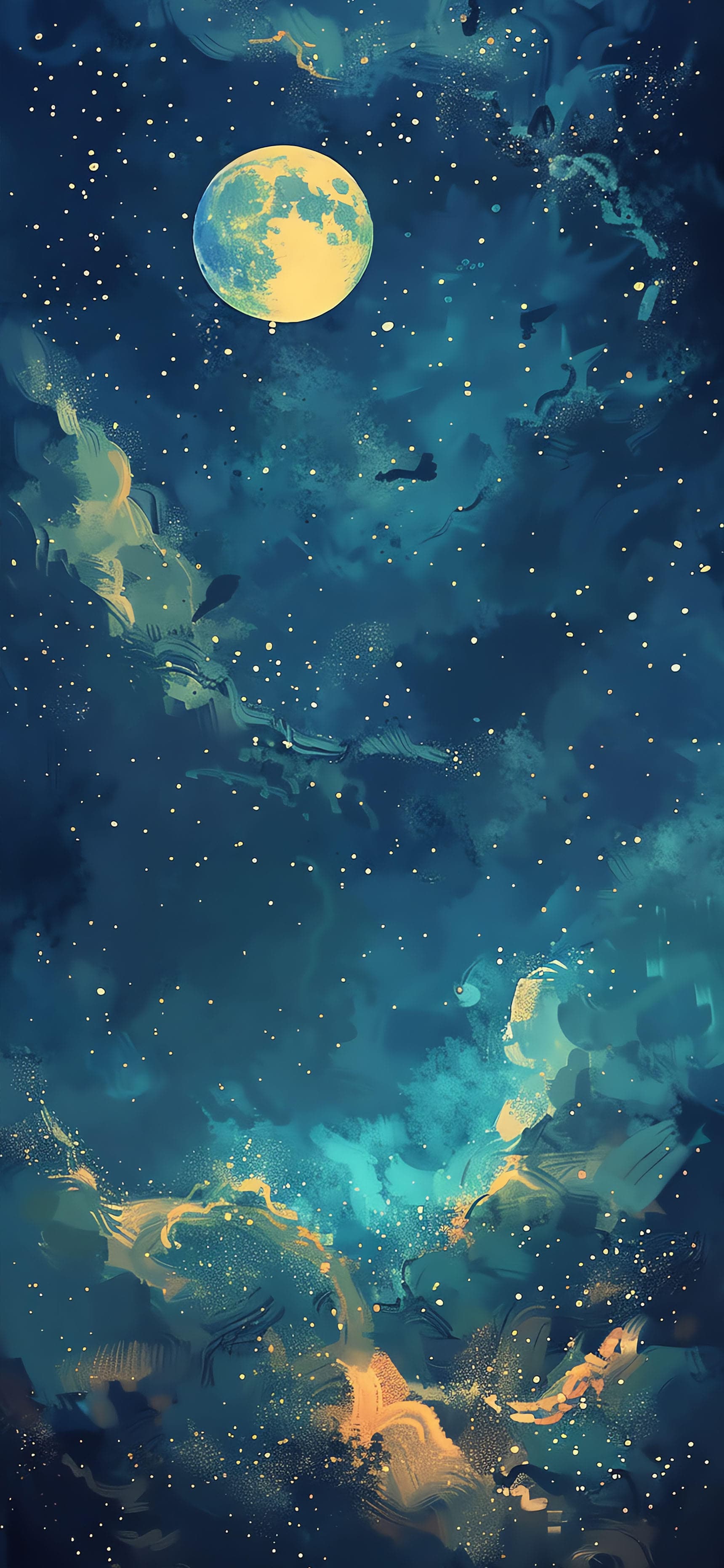 Moonlit Sky - Pro phone wallpaper