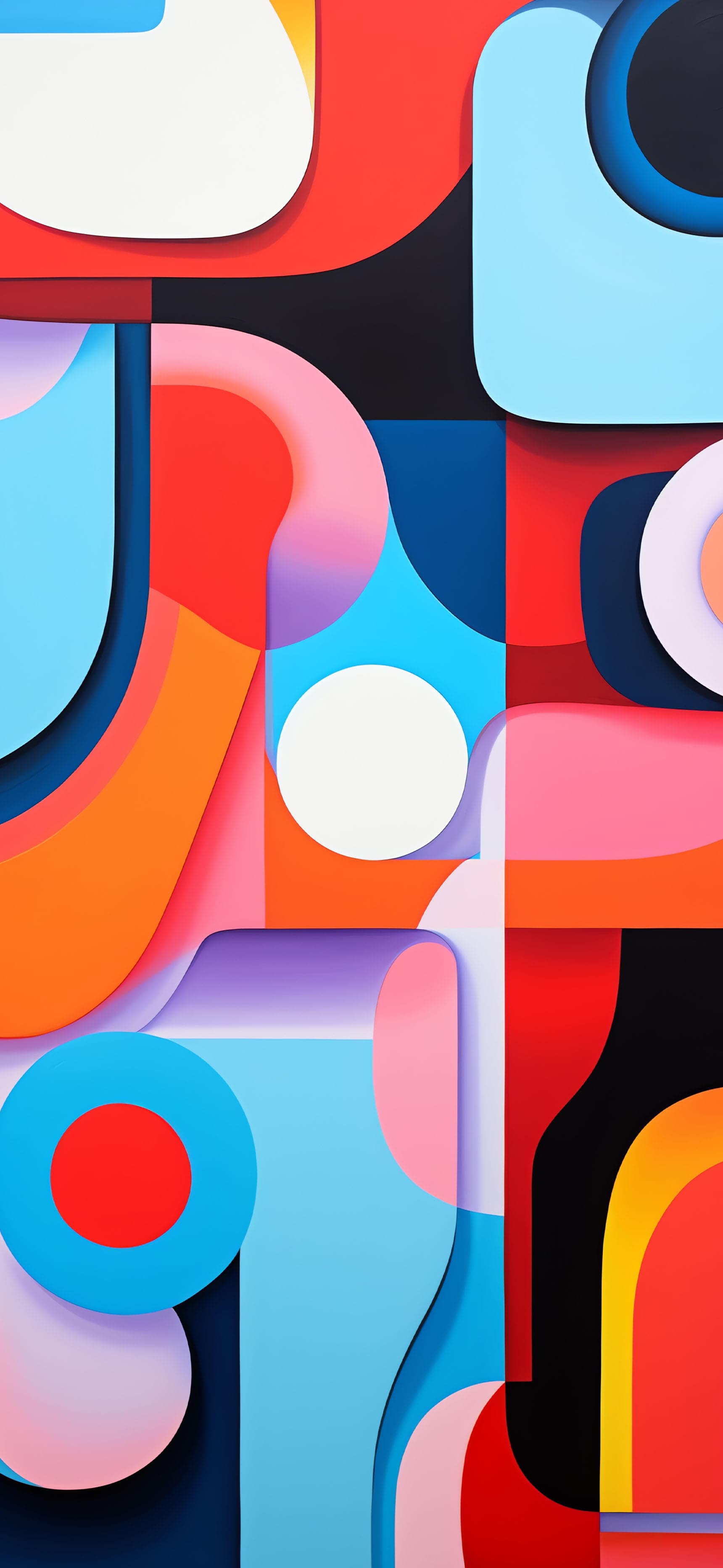 Geometric Shapes Art - Pro phone wallpaper