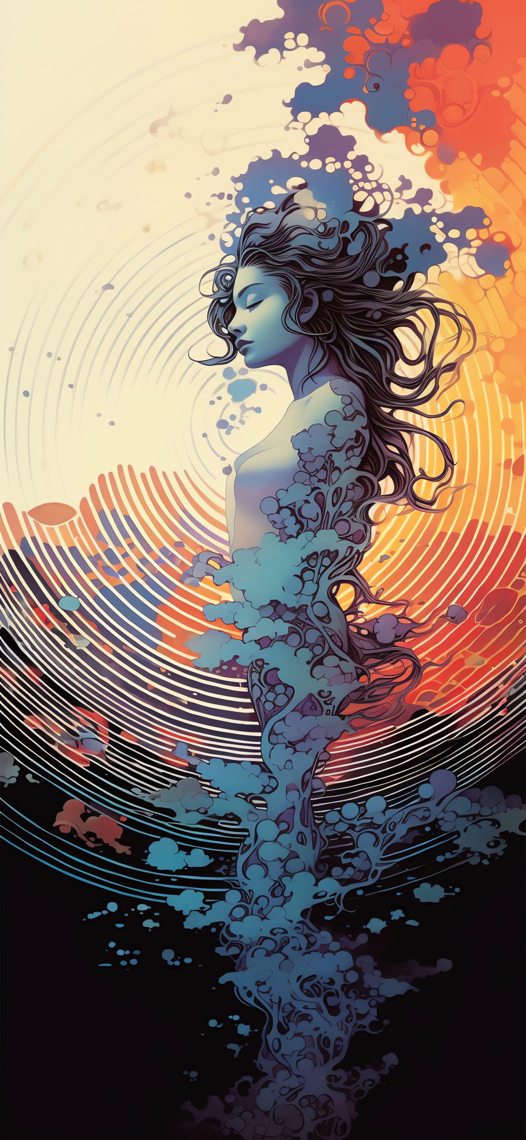 Celestial Woman Art - Pro phone wallpaper
