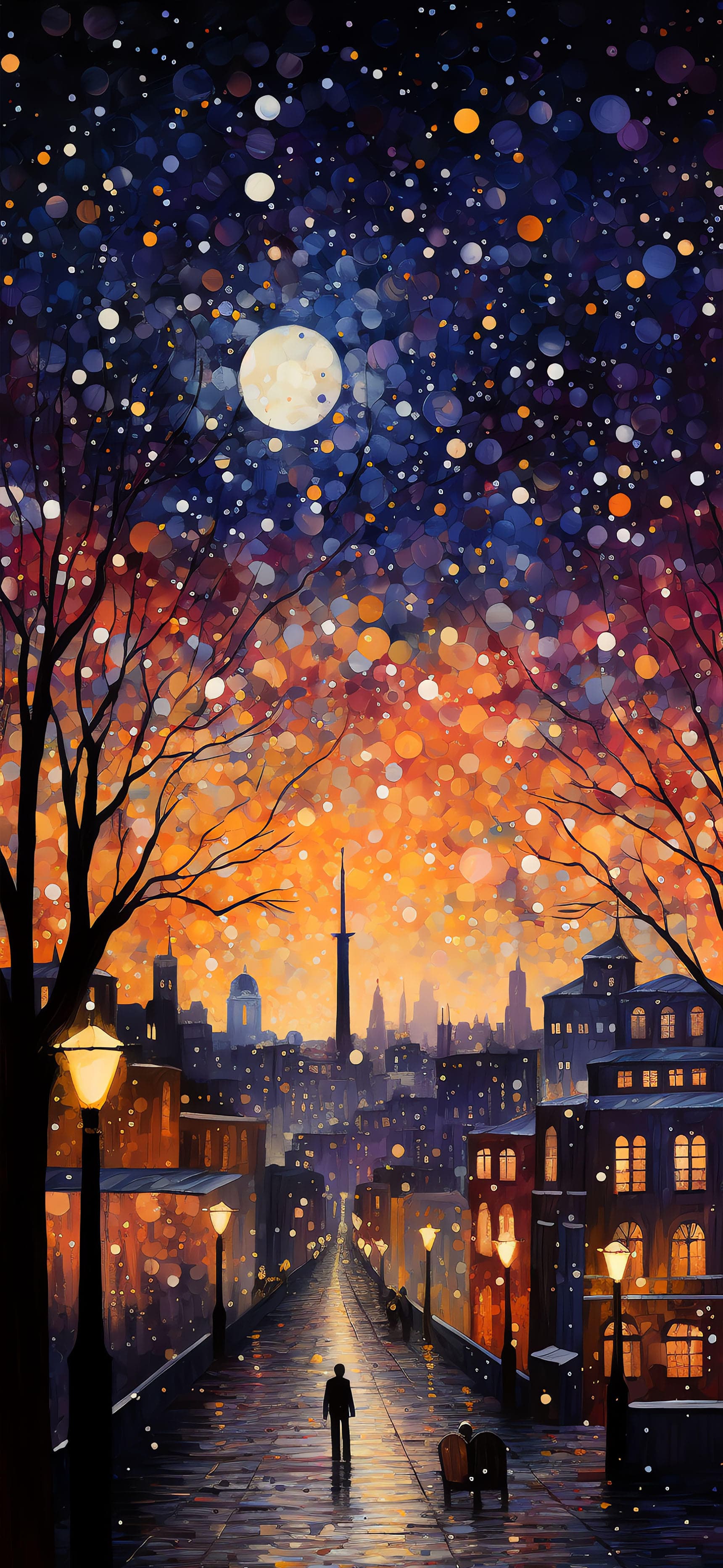 City Lights Evening - Pro phone wallpaper