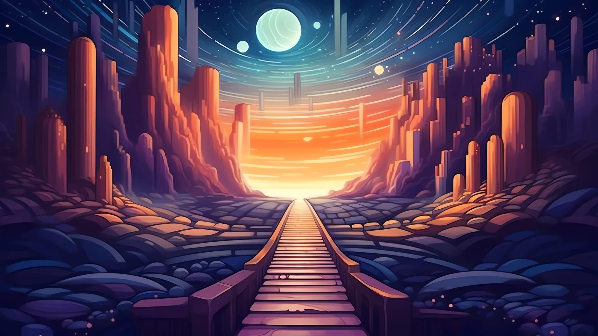 Galactic Pathway - Pro desktop wallpaper