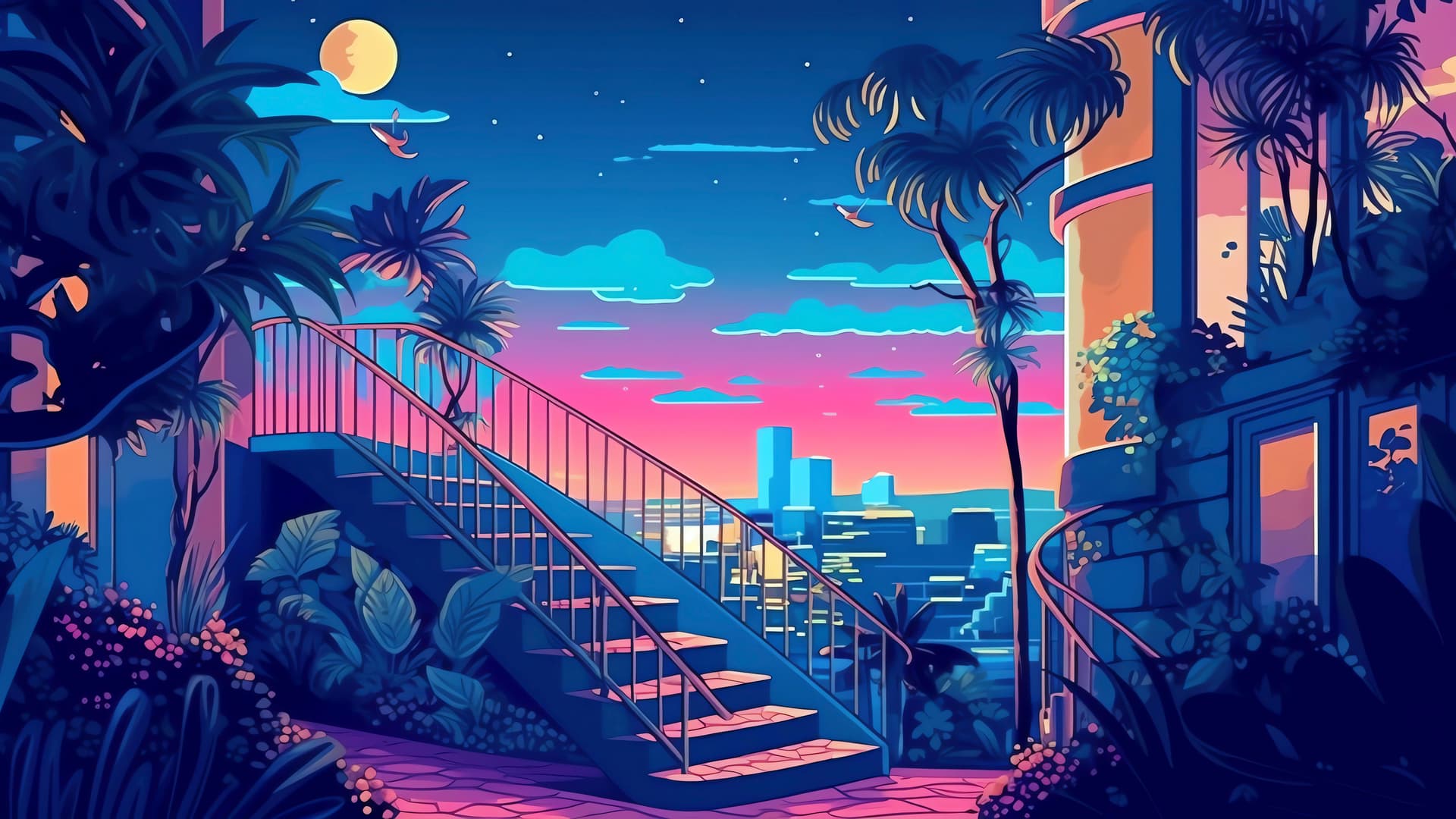 Tropical Evening - Pro desktop wallpaper