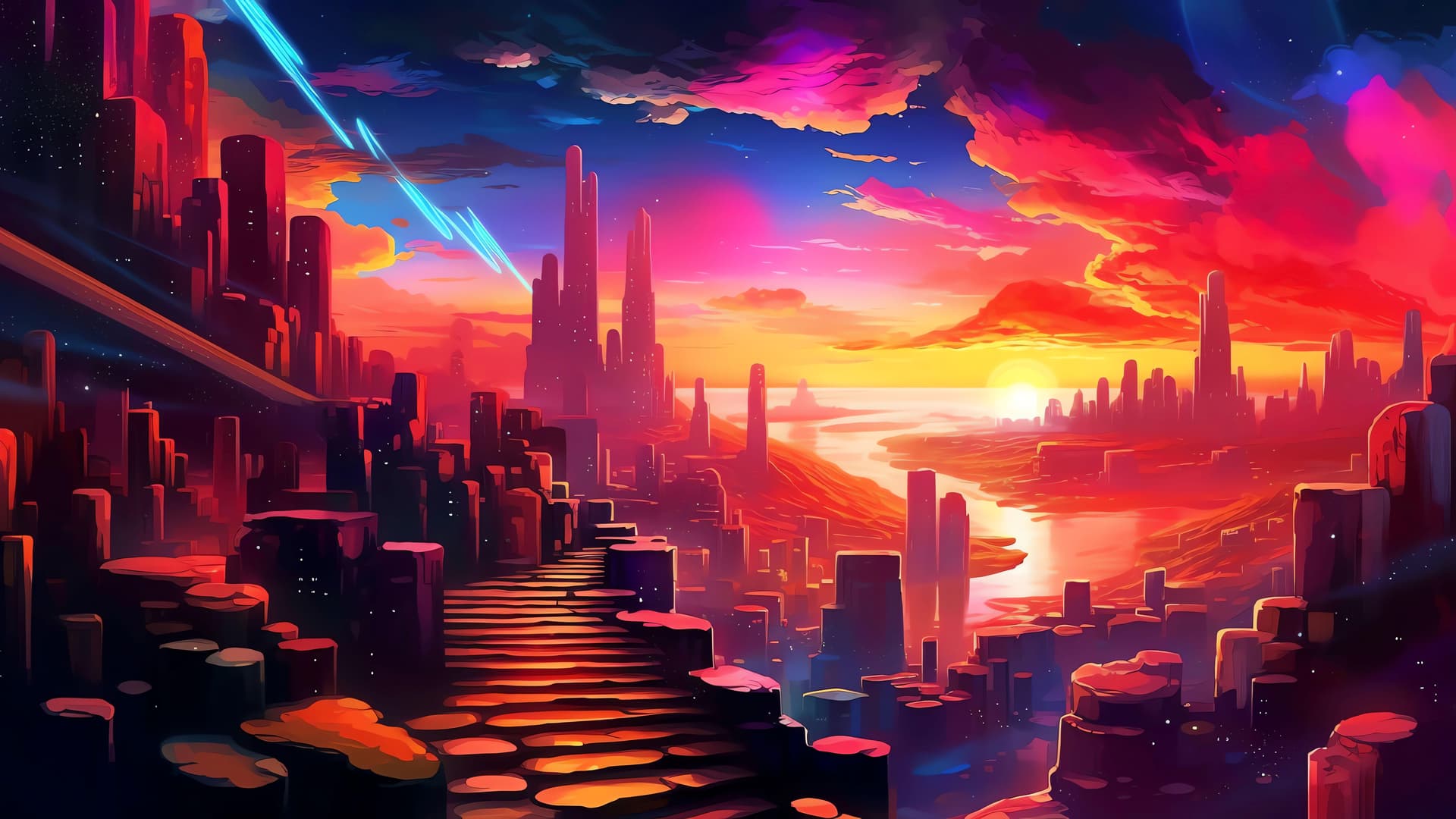 Cosmic Landscape - Pro desktop wallpaper