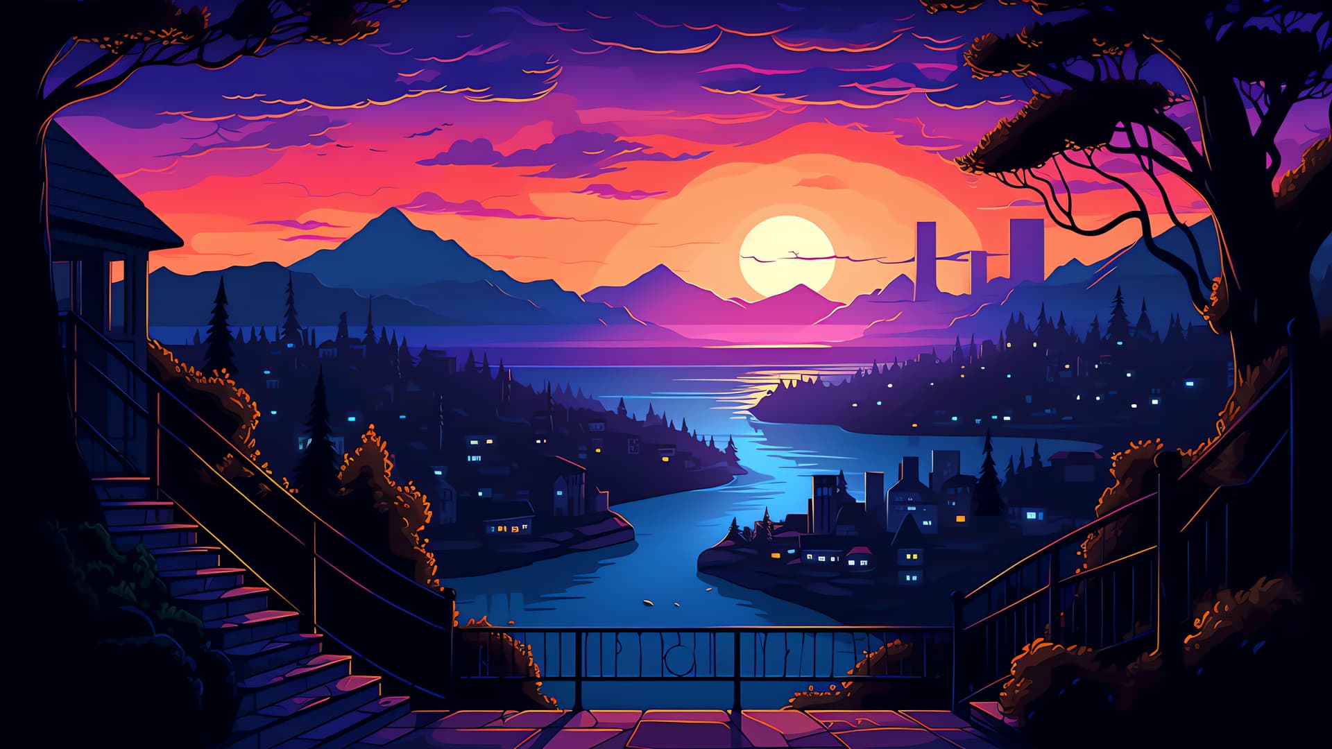 Mountain River View - Pro desktop wallpaper