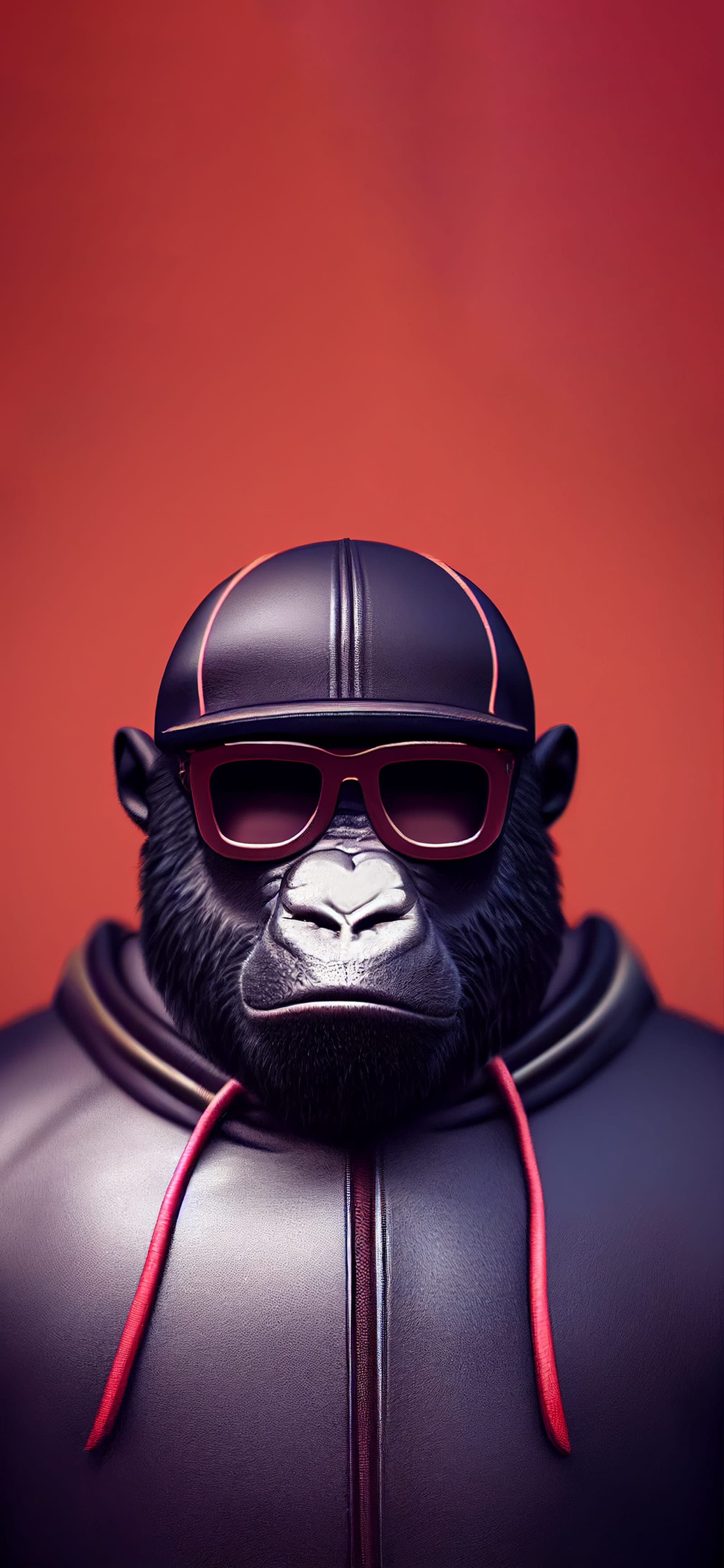 Gorilla Gangster Portrait - Pro phone wallpaper
