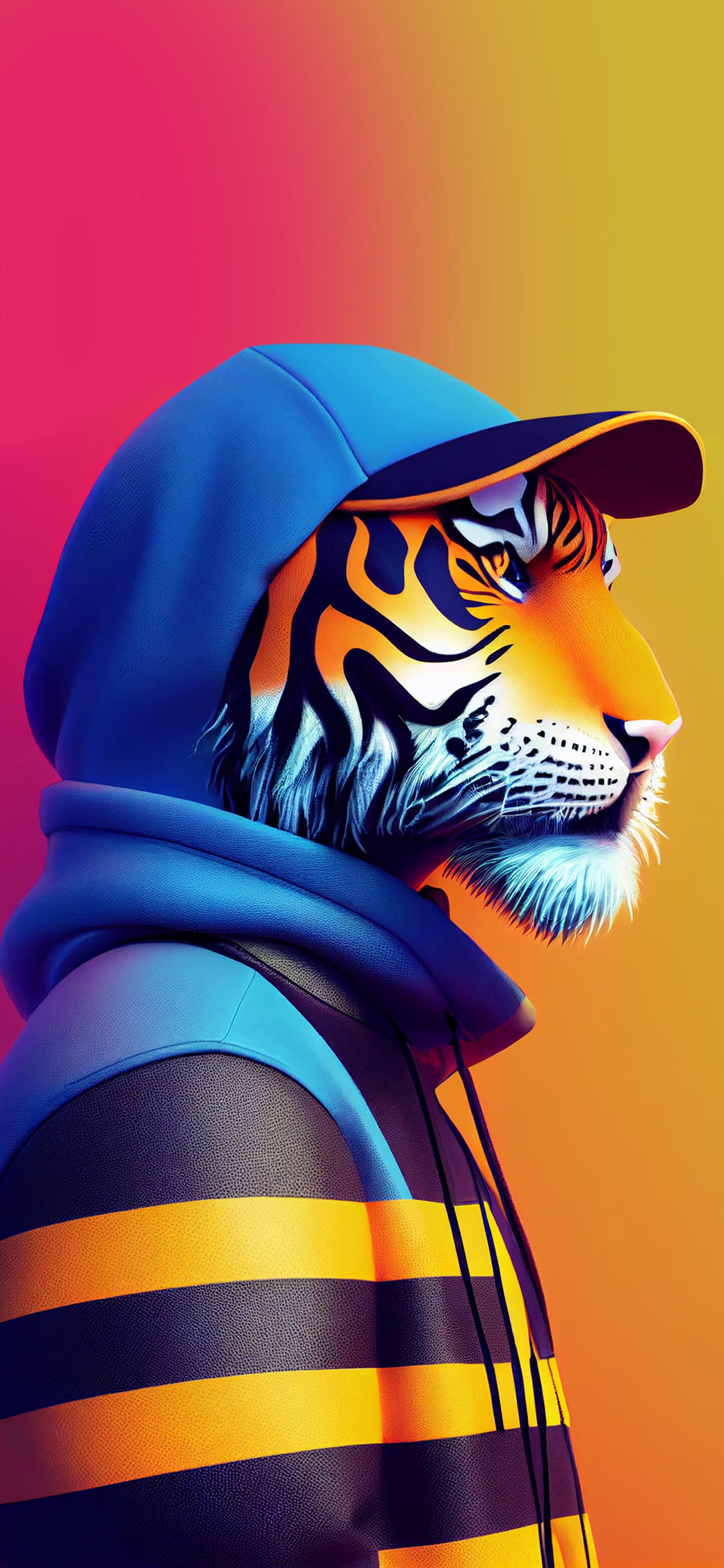 Tiger Hoodie Profile - Pro phone wallpaper