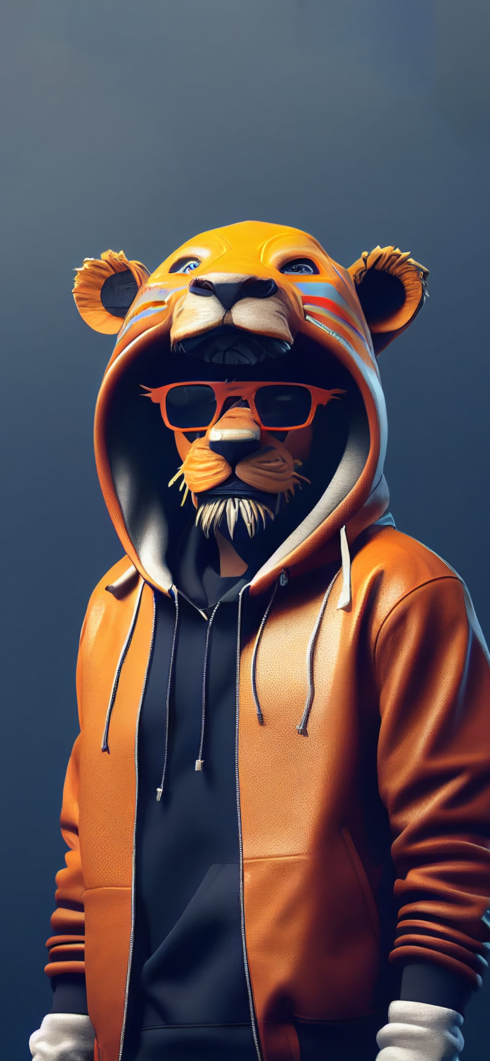 Lion Hoodie Glasses - Pro phone wallpaper