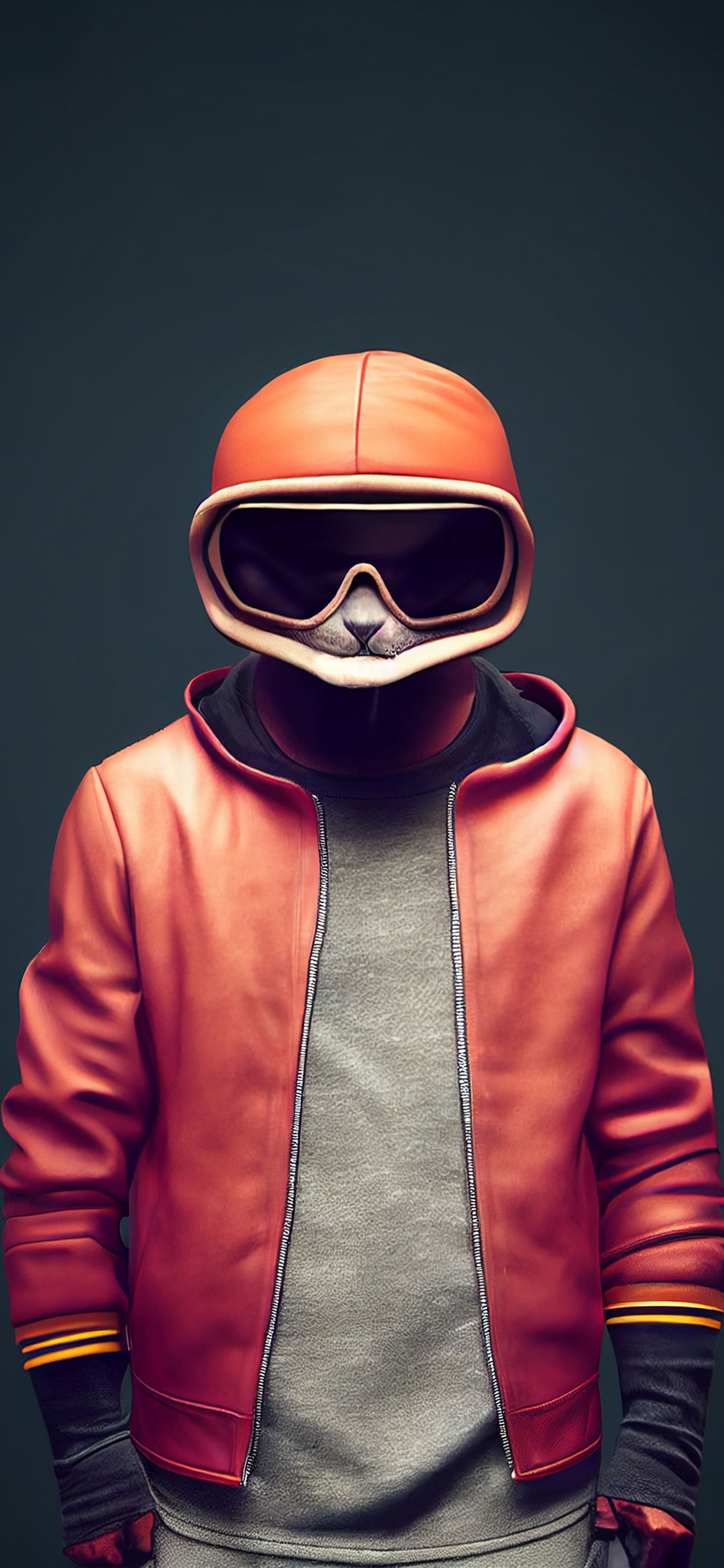 Retro Raccoon Racer - Pro phone wallpaper