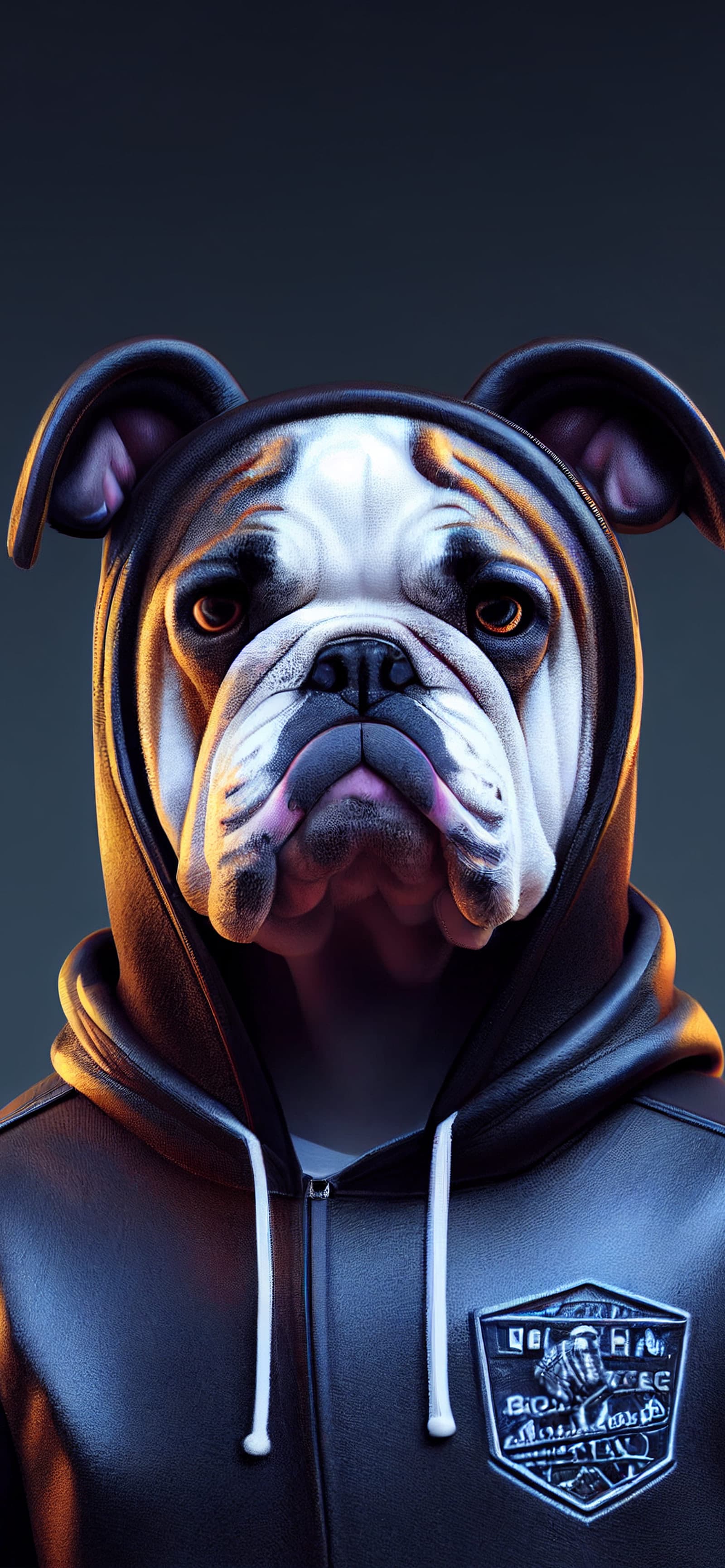 Bulldog Hoodie - Pro phone wallpaper