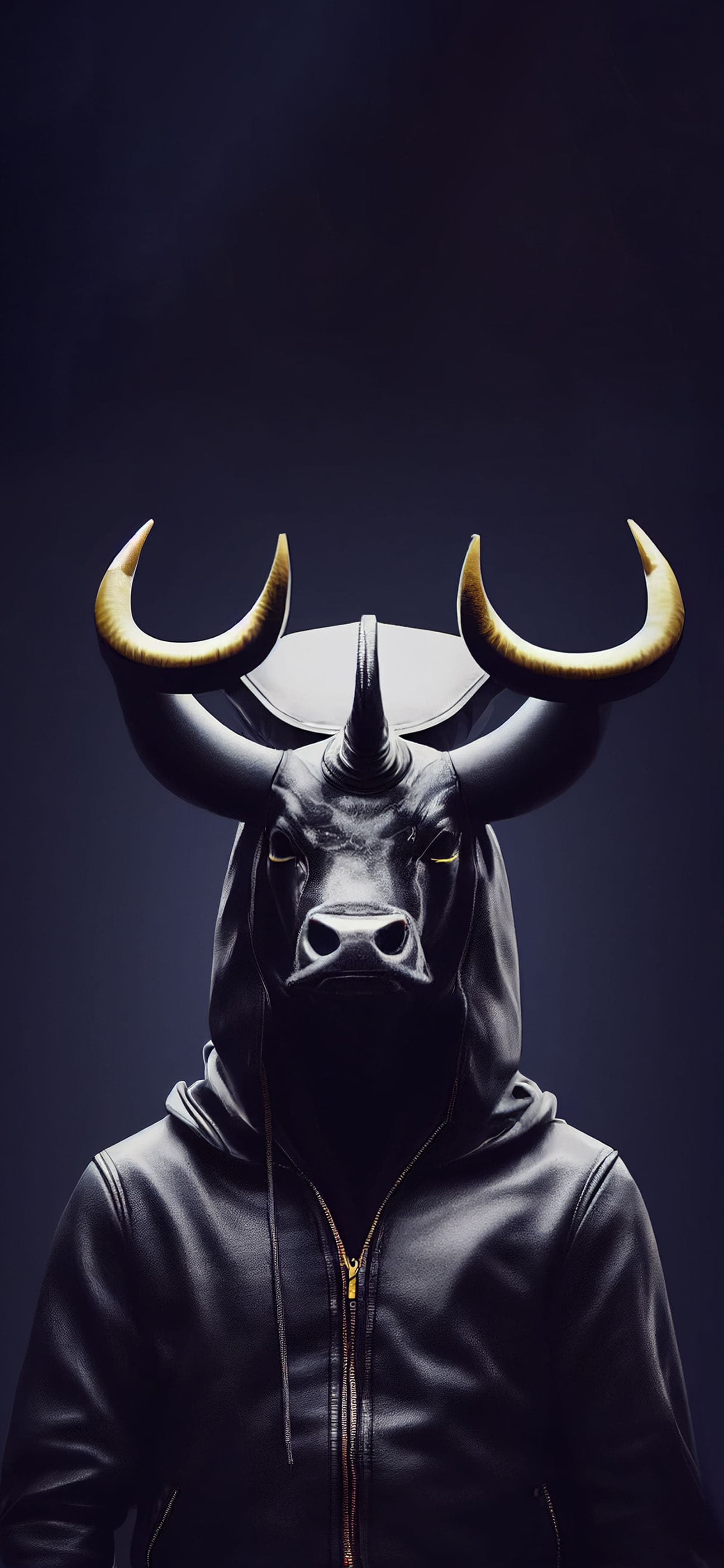 Hooded Bull - Pro phone wallpaper