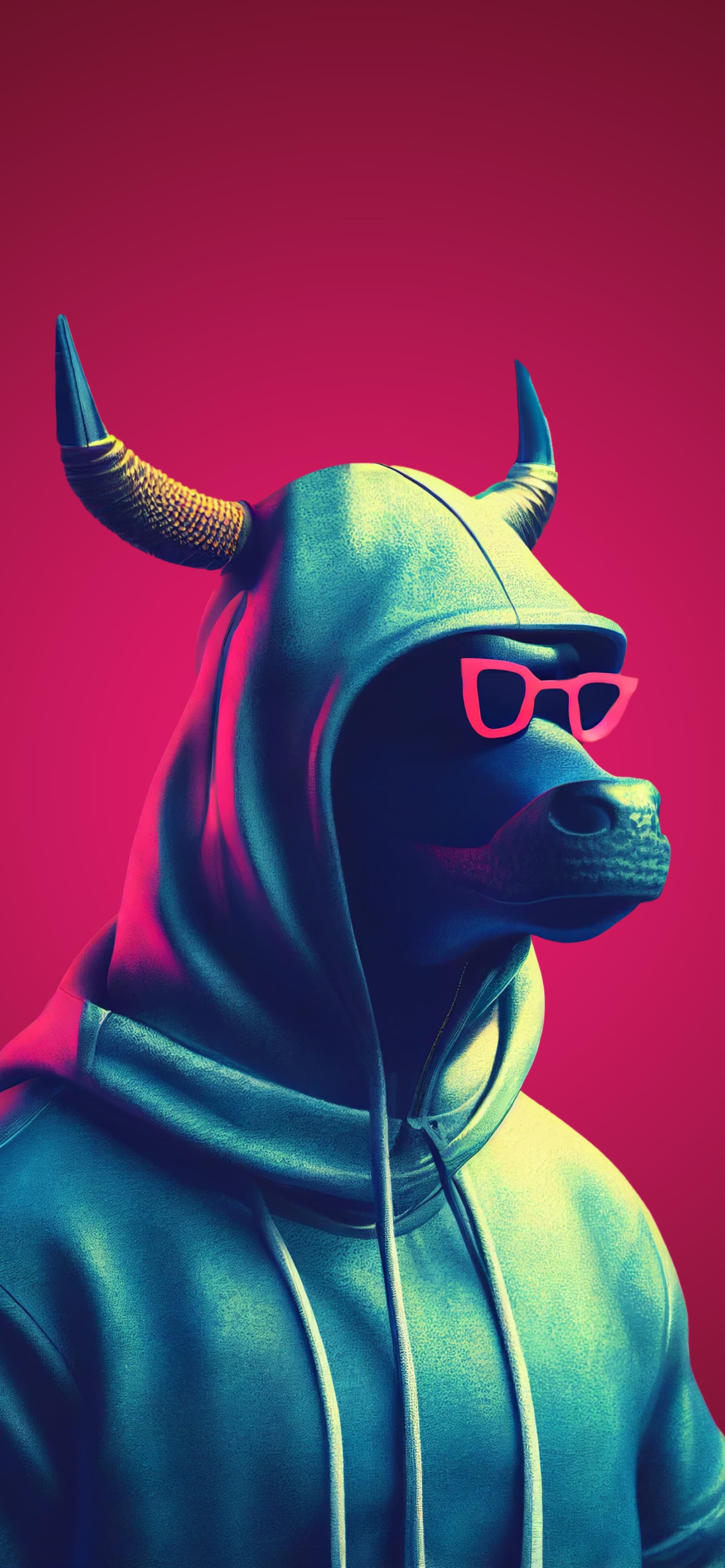 Hoodie Bull - Pro phone wallpaper