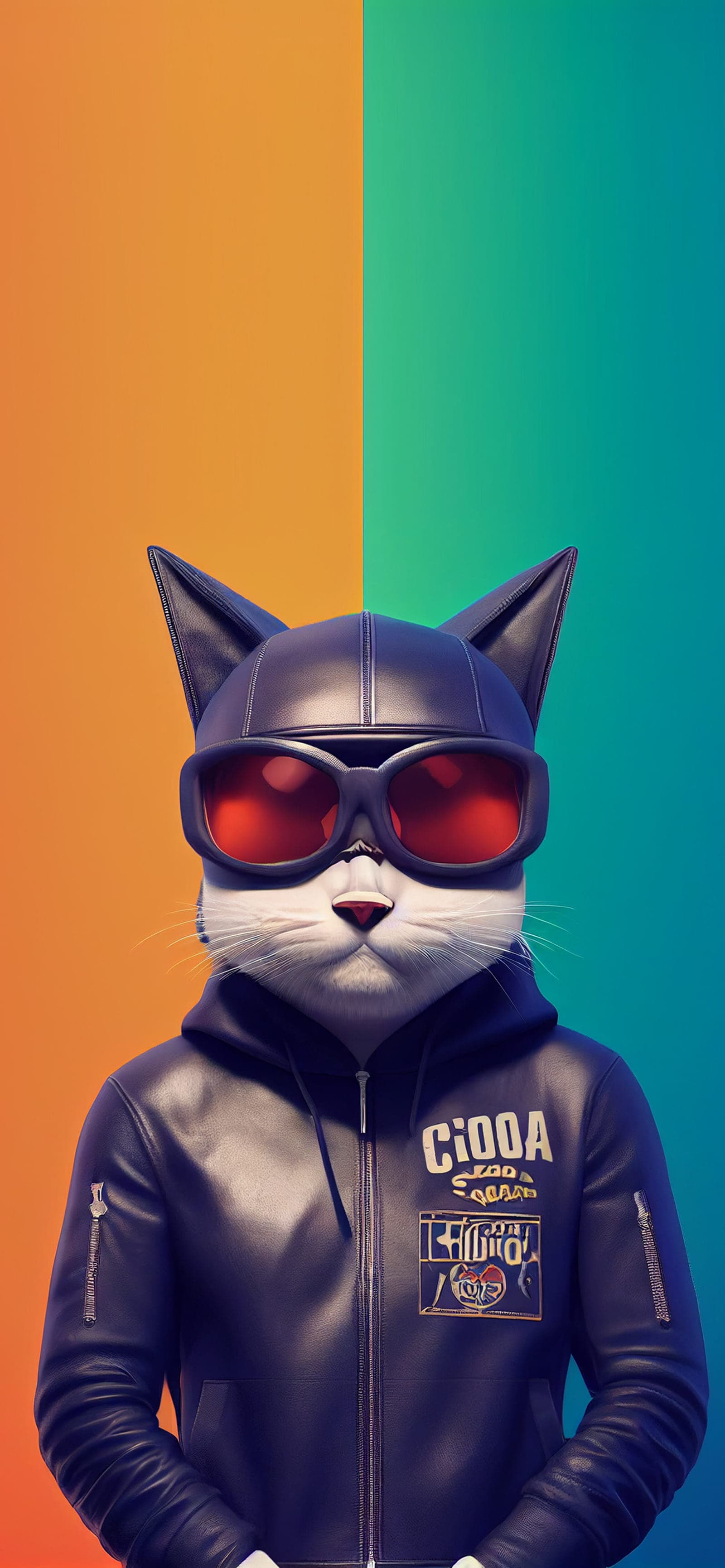 Cool Cat Biker - Pro phone wallpaper
