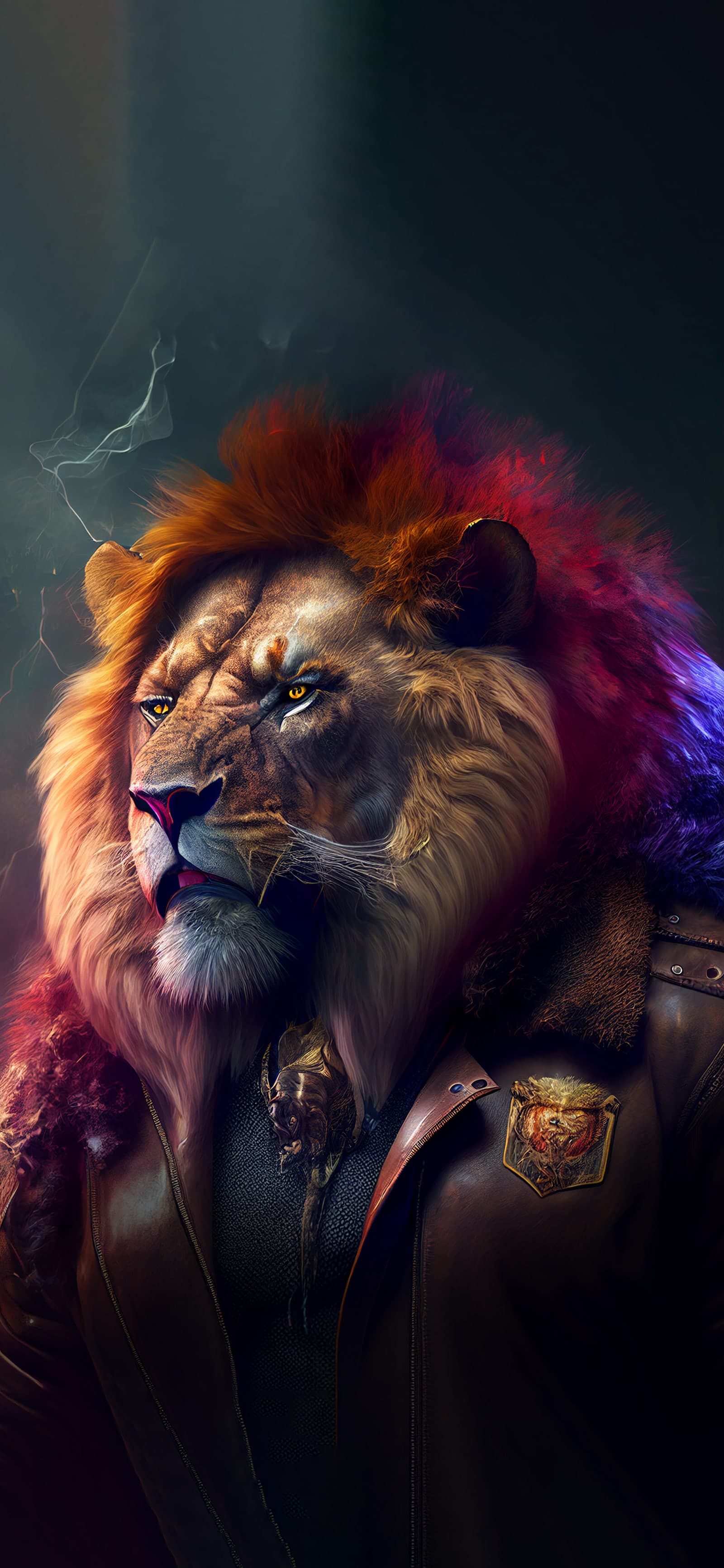 Lion Leather Jacket - Pro phone wallpaper