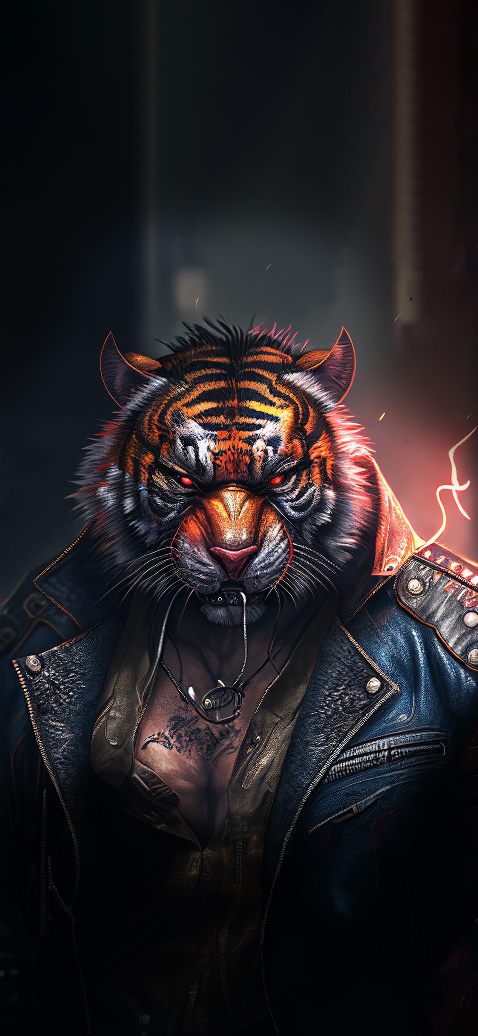 Tiger Biker - Pro phone wallpaper