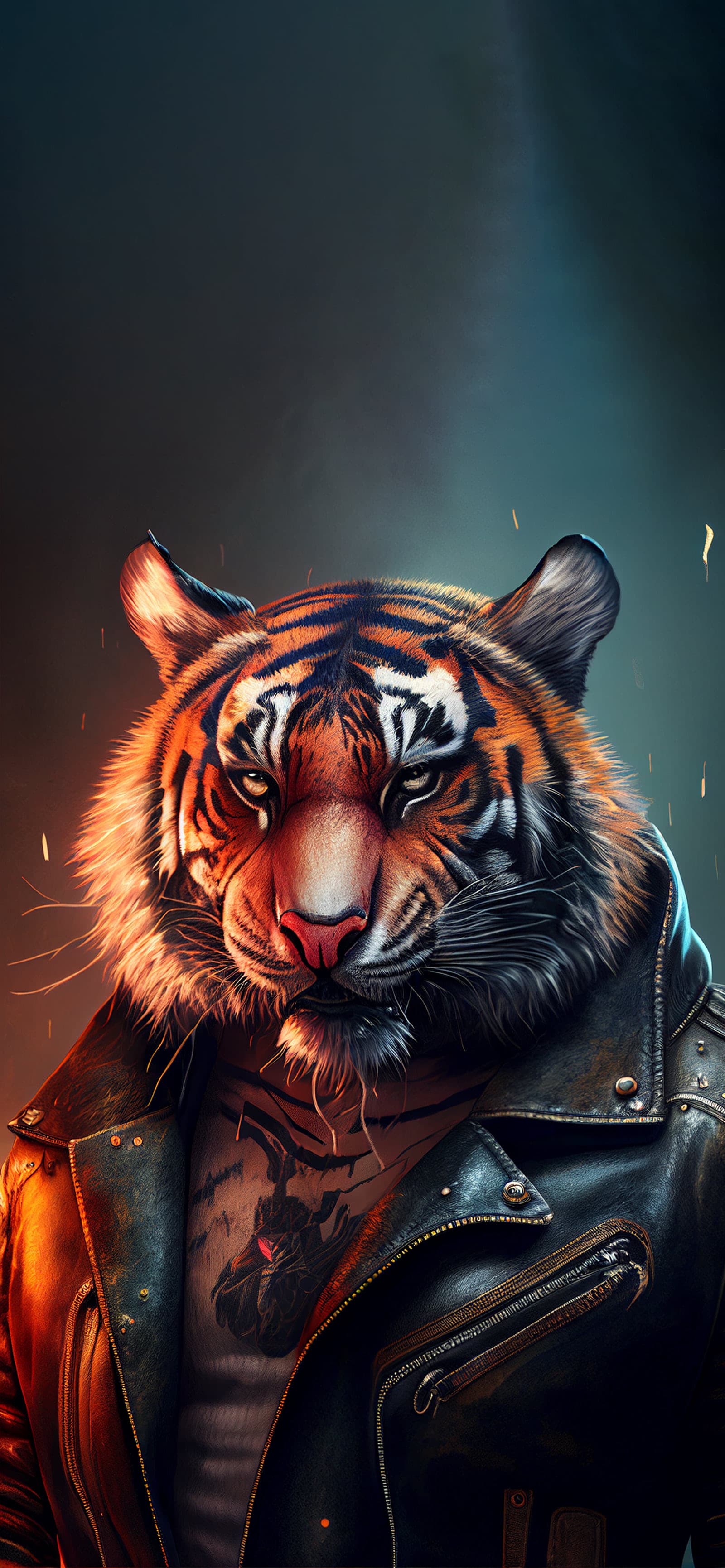 Tiger Biker - Pro phone wallpaper