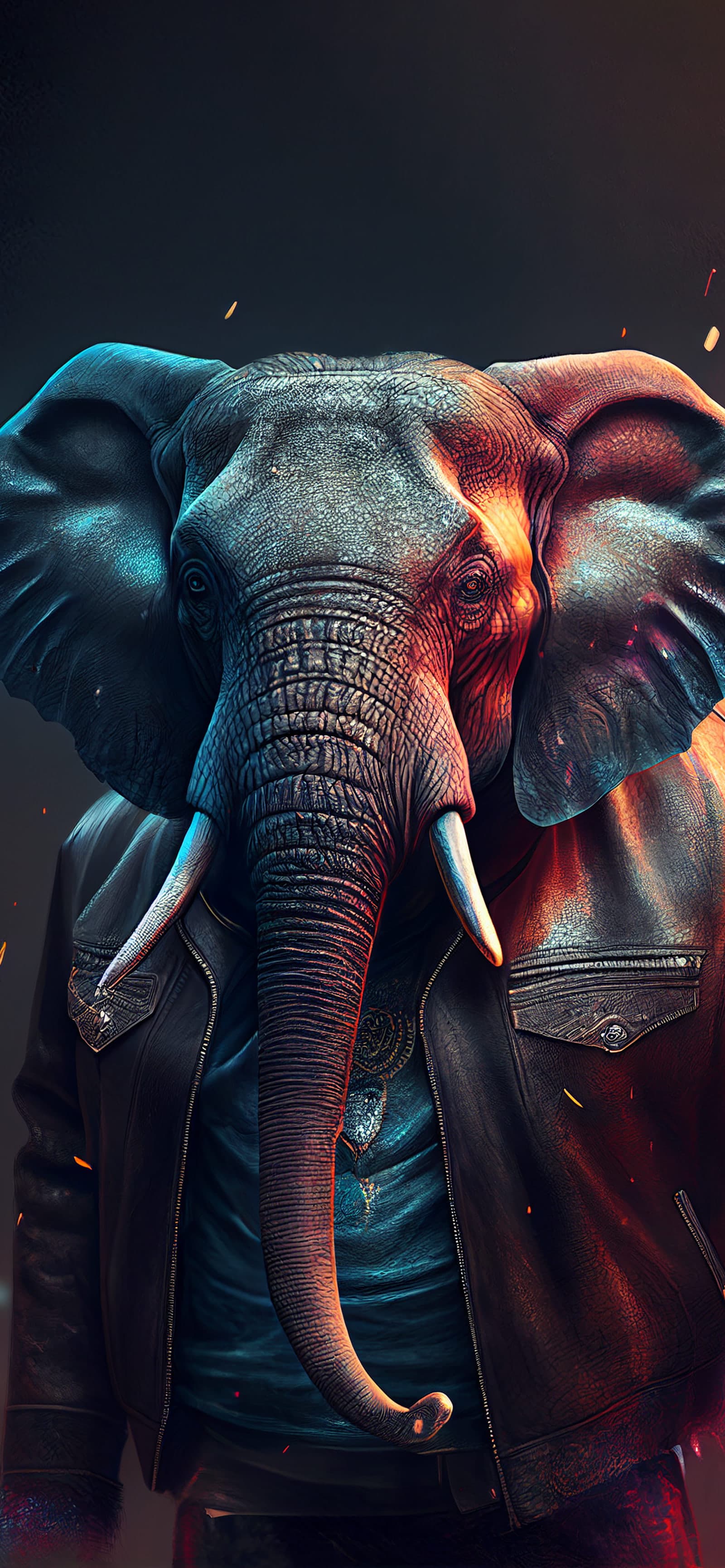 Elephant in Leather - Pro phone wallpaper