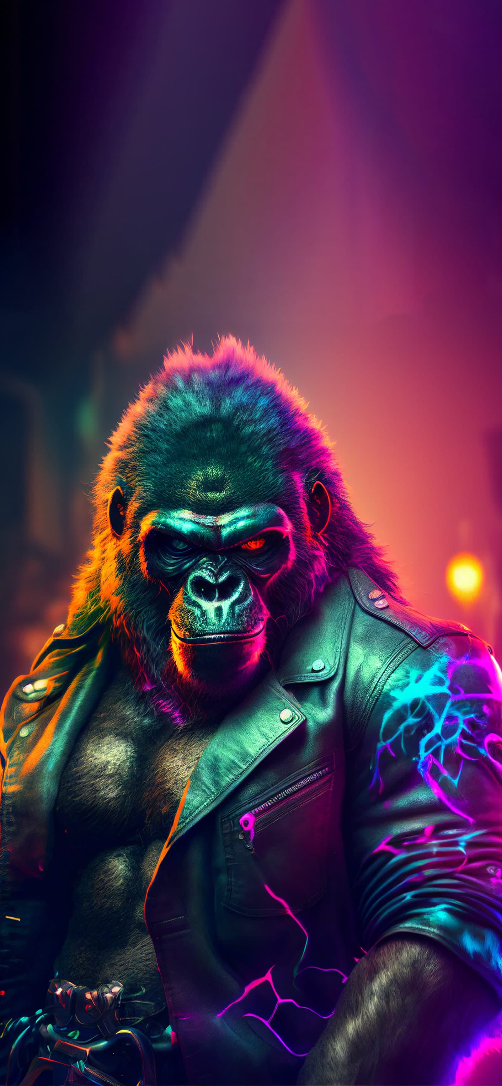 Gorilla Biker - Pro phone wallpaper