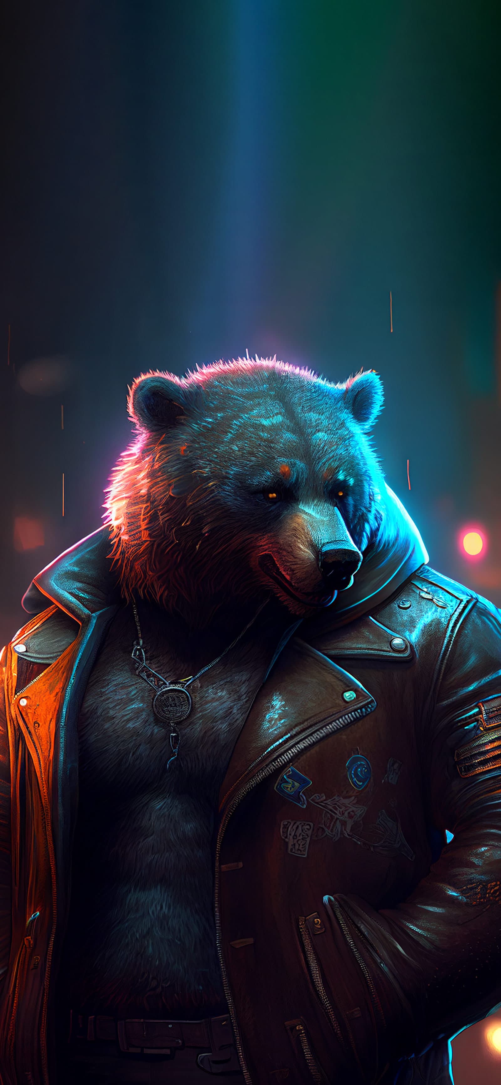 Biker Bear - Pro phone wallpaper