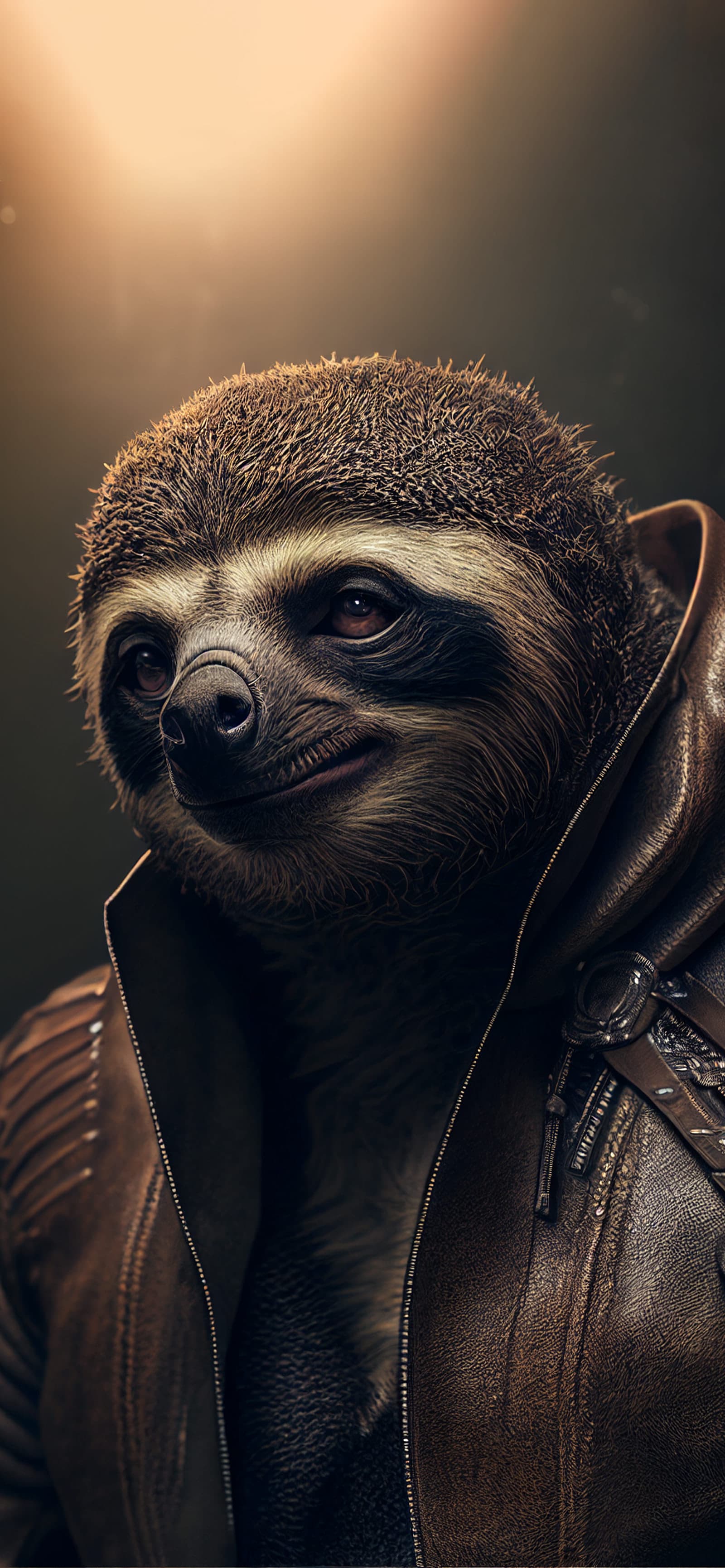 Sloth Biker - Pro phone wallpaper