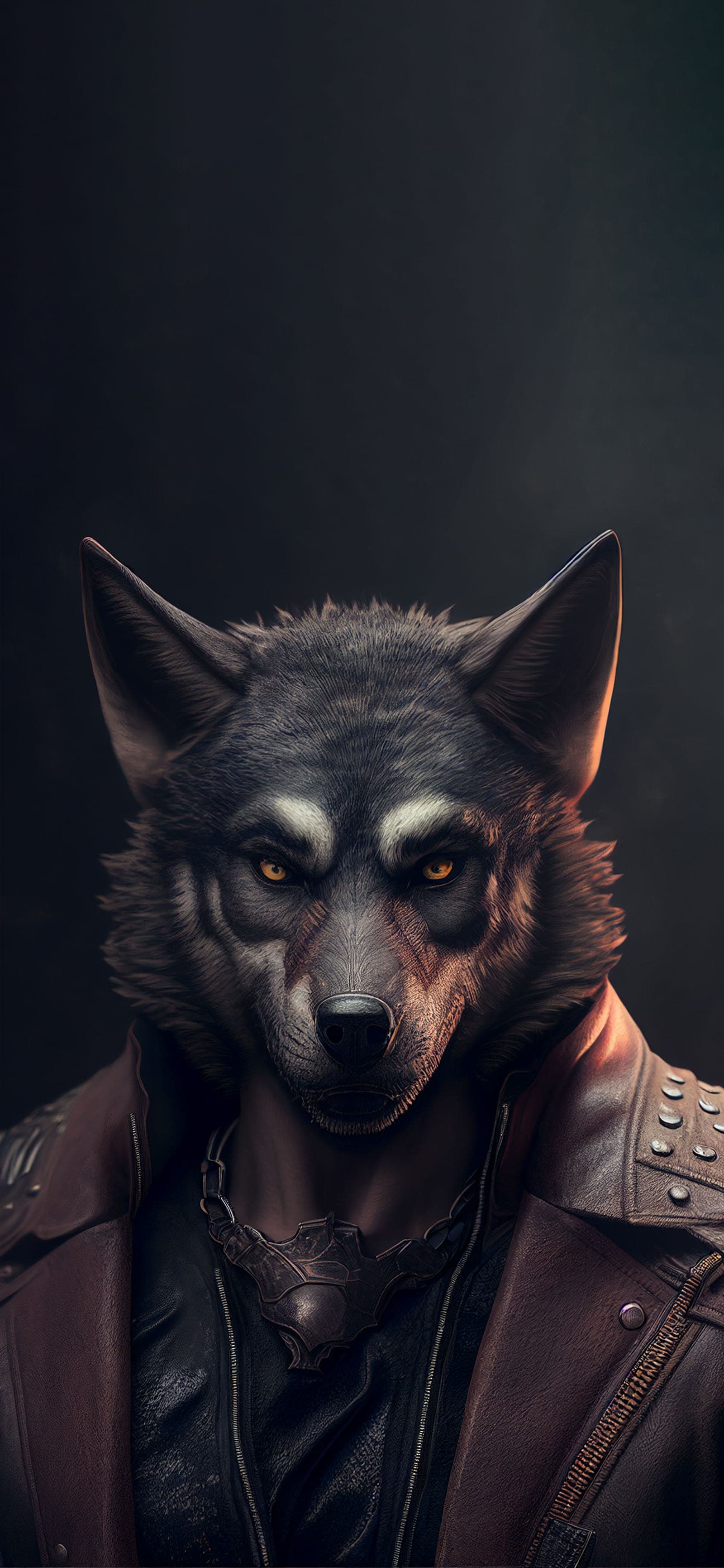 Wolfish Biker - Pro phone wallpaper