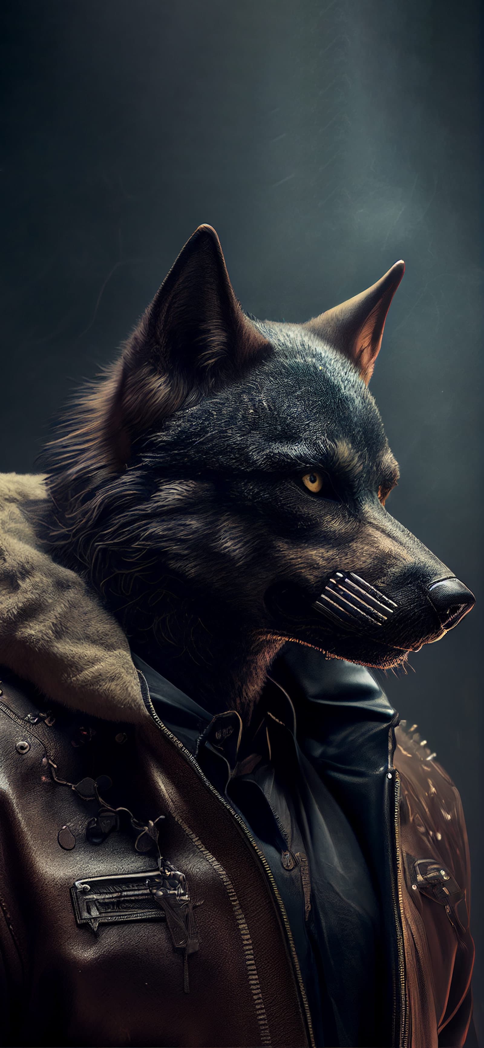 Wolf Biker - Pro phone wallpaper