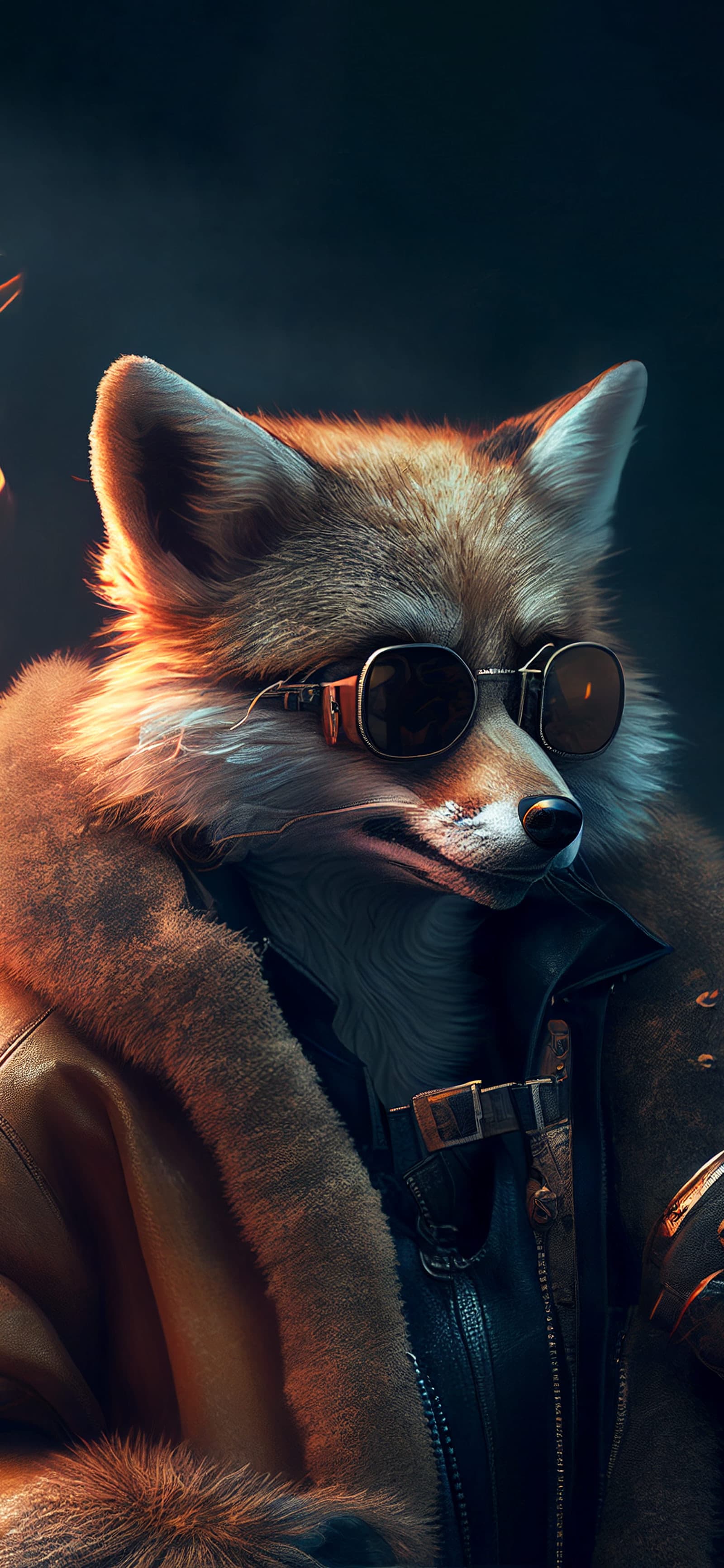 Fox in Shades - Pro phone wallpaper