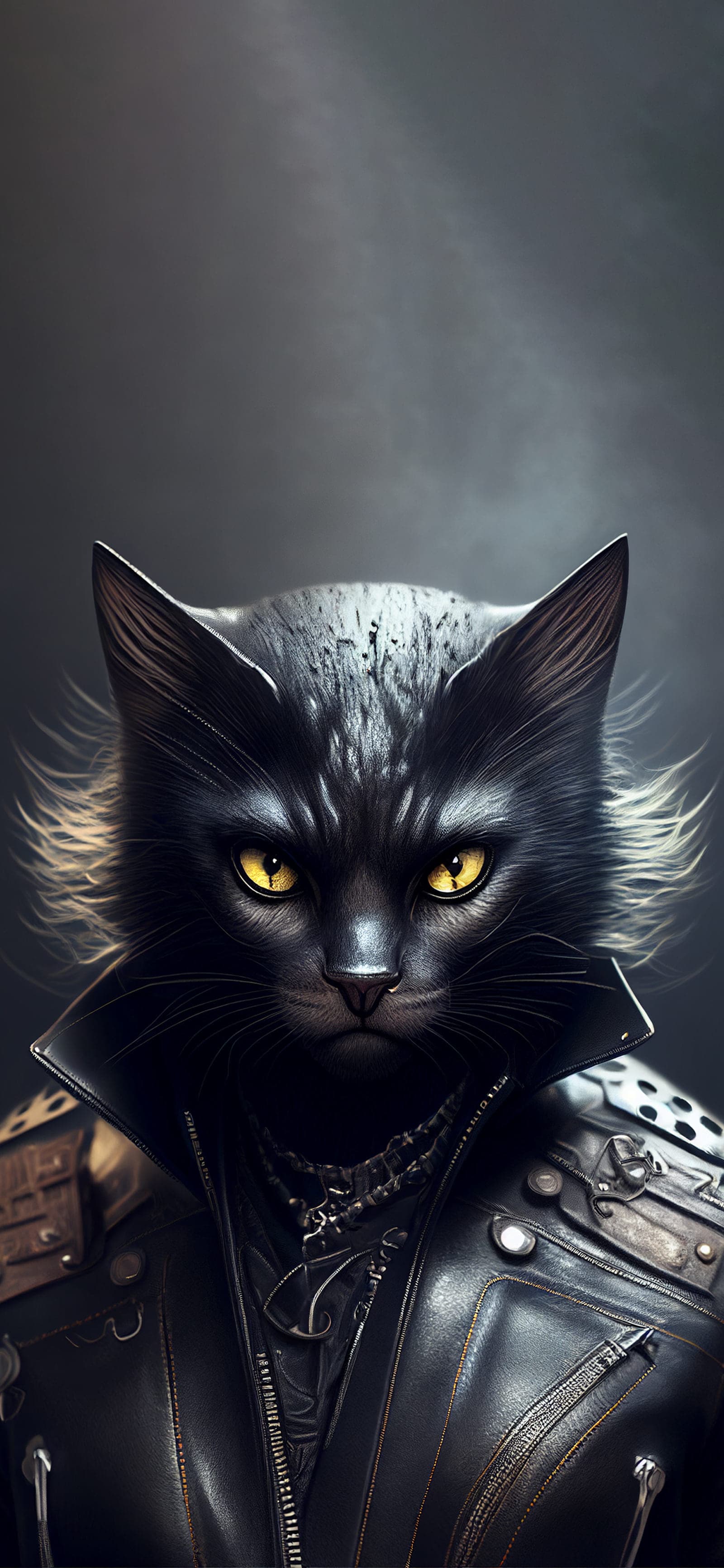 Biker Cat - Pro phone wallpaper