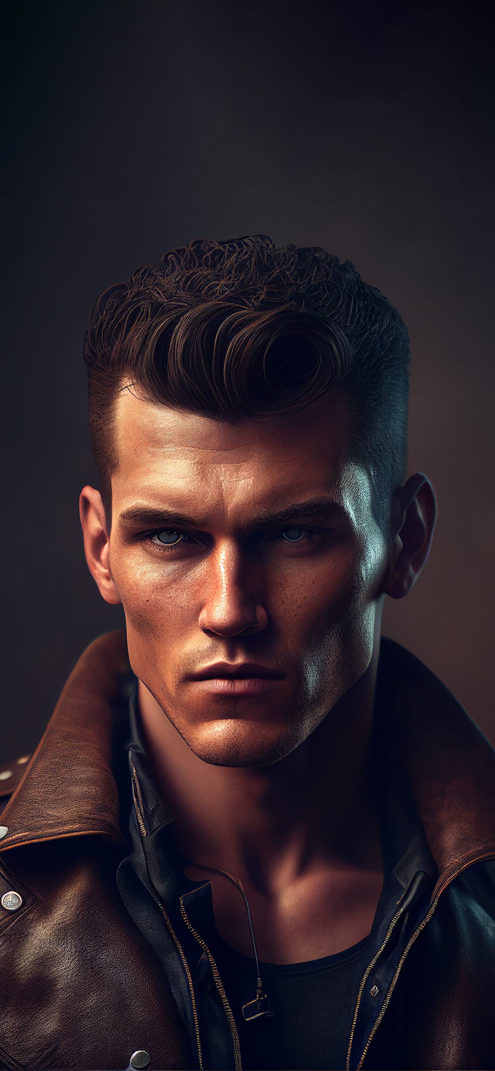 Leather Jacket Man - Pro phone wallpaper