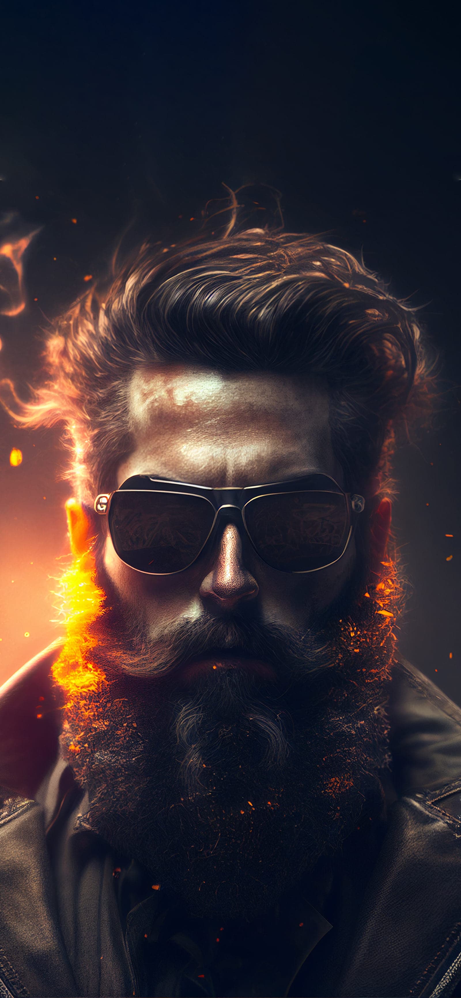 Bearded Fire - Pro phone wallpaper