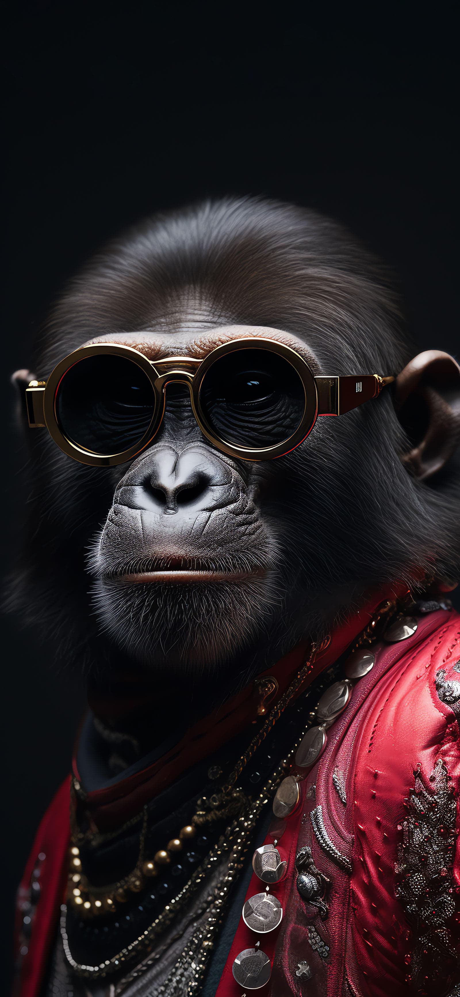 Monkey Gold Shades - Pro phone wallpaper