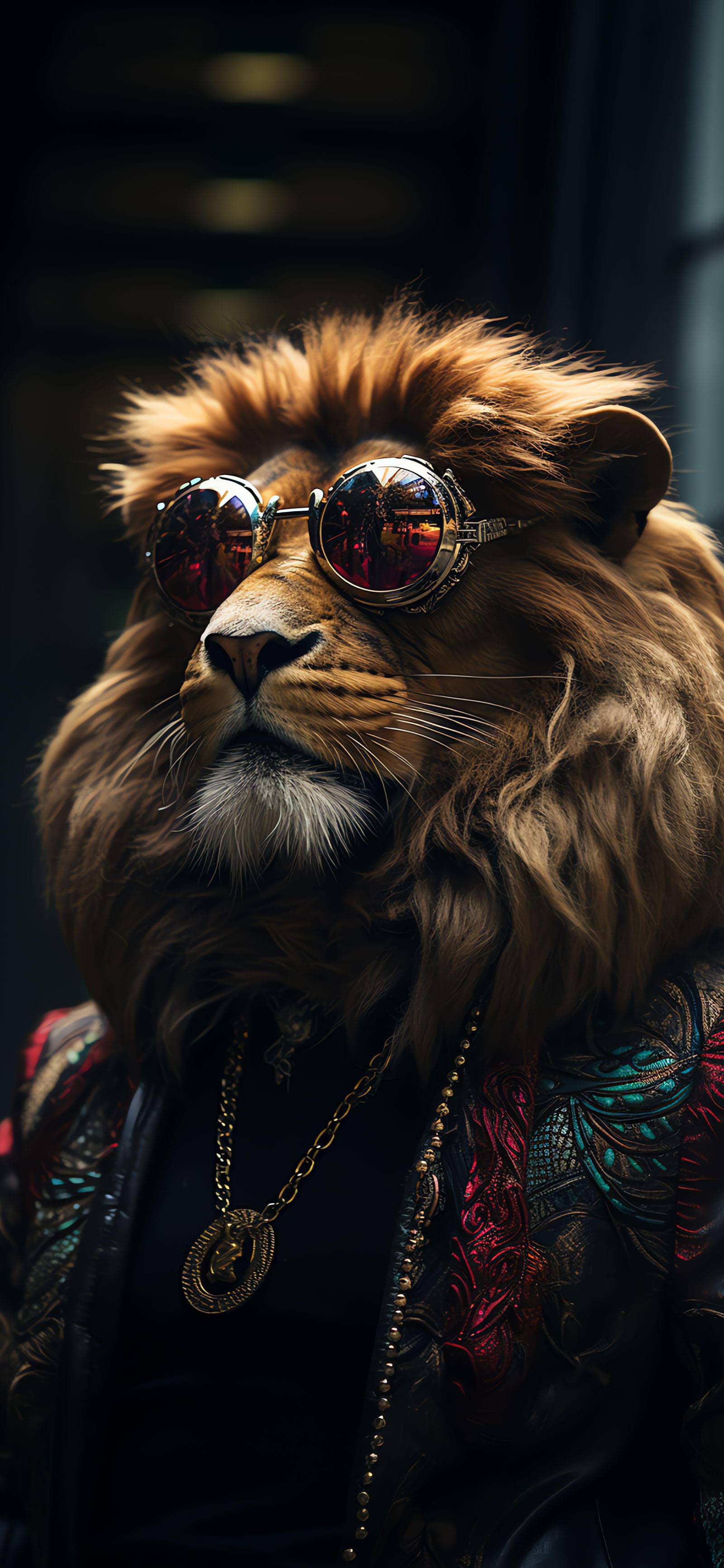 Lion Steampunk Style - Pro phone wallpaper