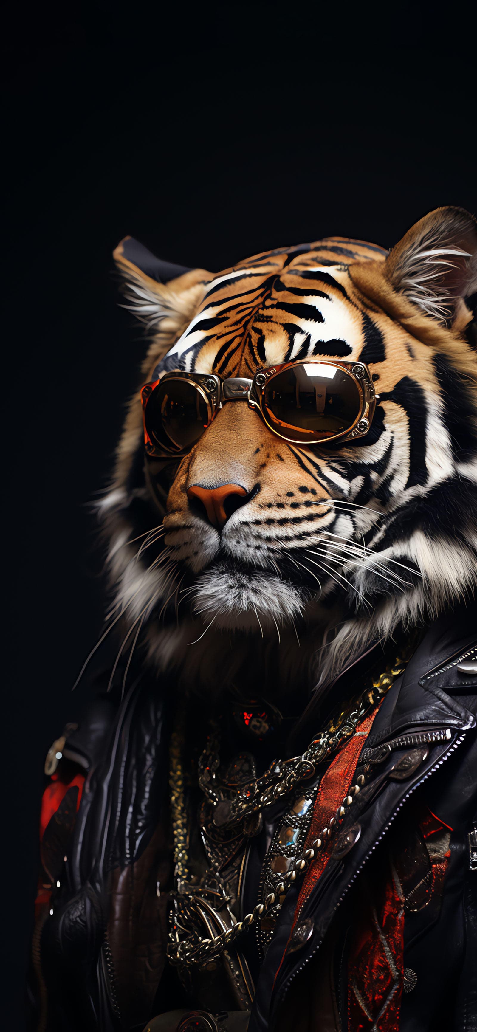 Biker Tiger Boss - Pro phone wallpaper