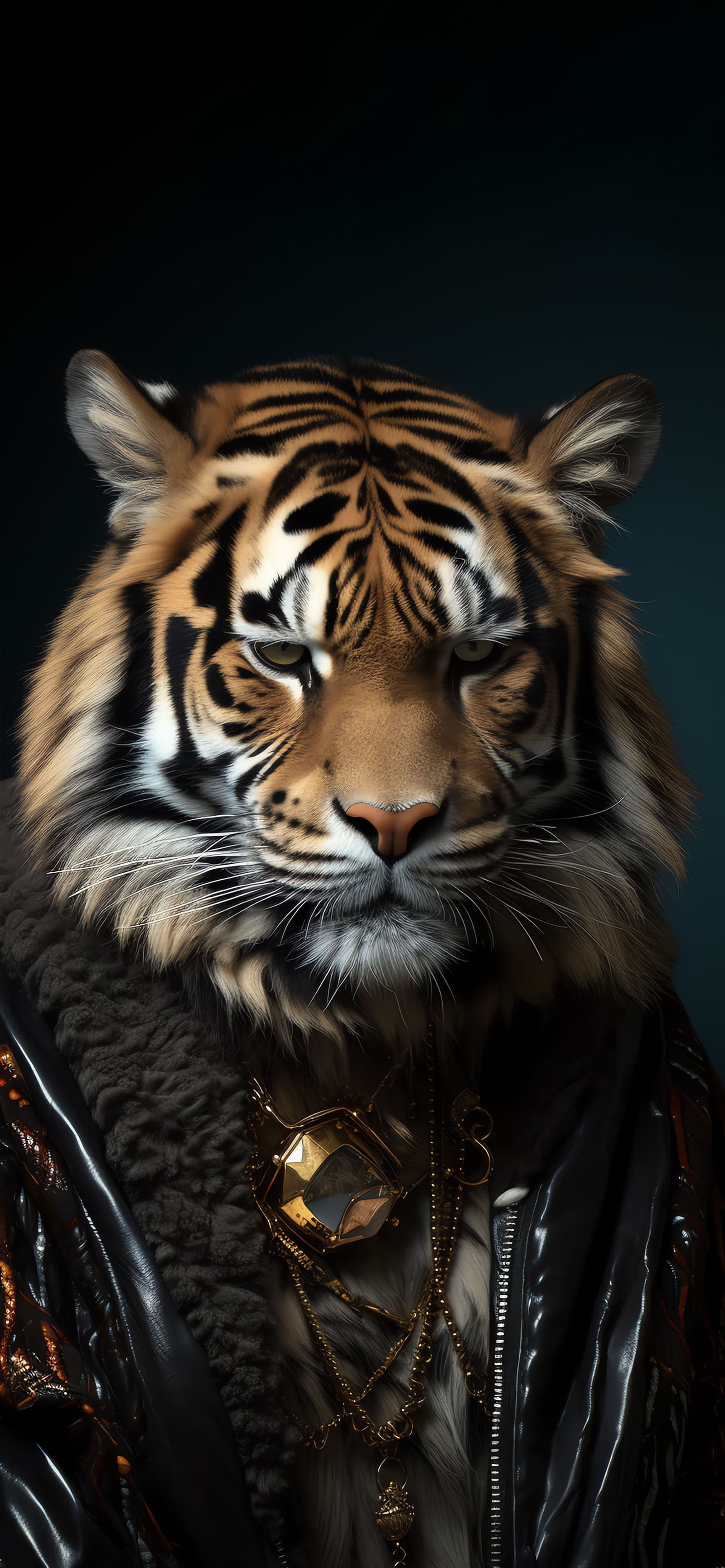 Tiger Fur Coat - Pro phone wallpaper