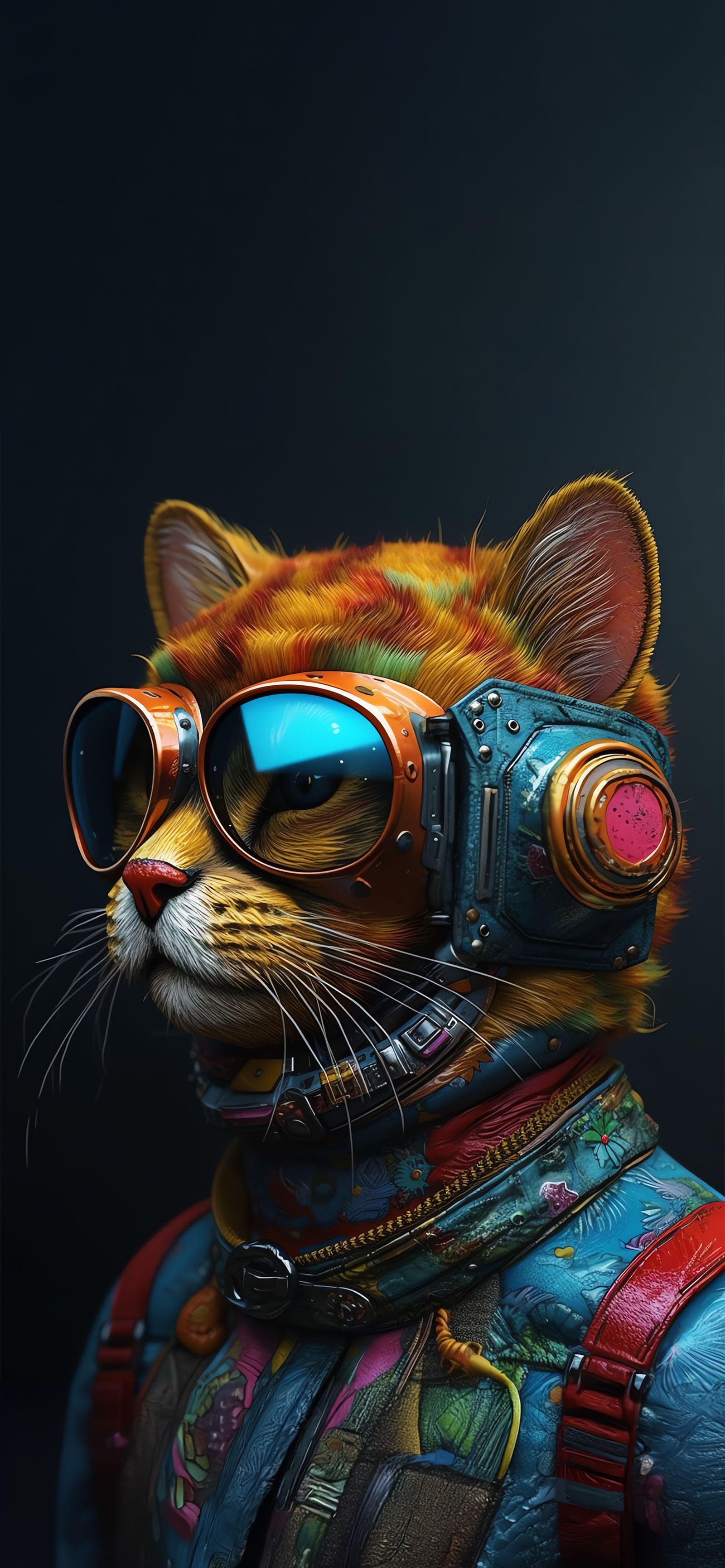 Goggle Cat - Pro phone wallpaper