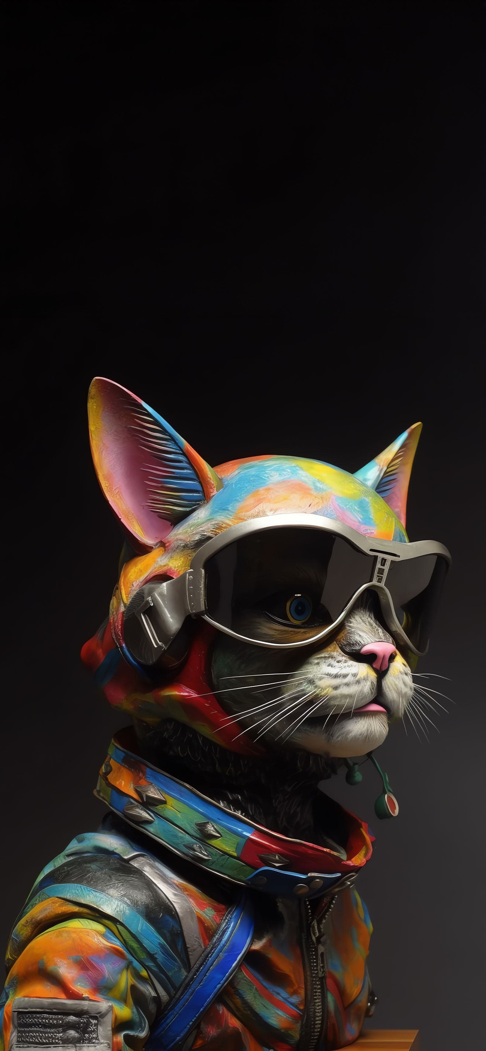 Painted Cat - Pro phone wallpaper