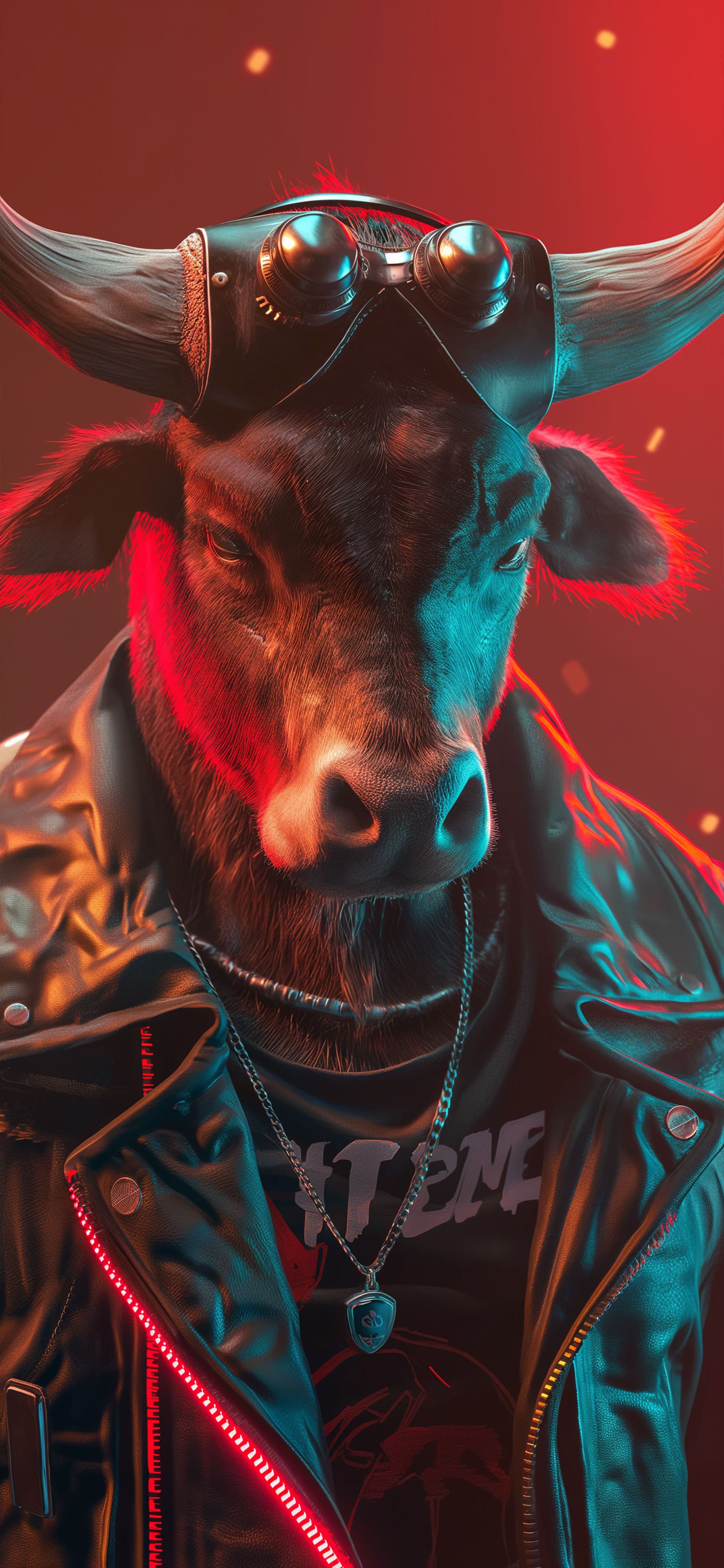 Steampunk Bull - Pro phone wallpaper