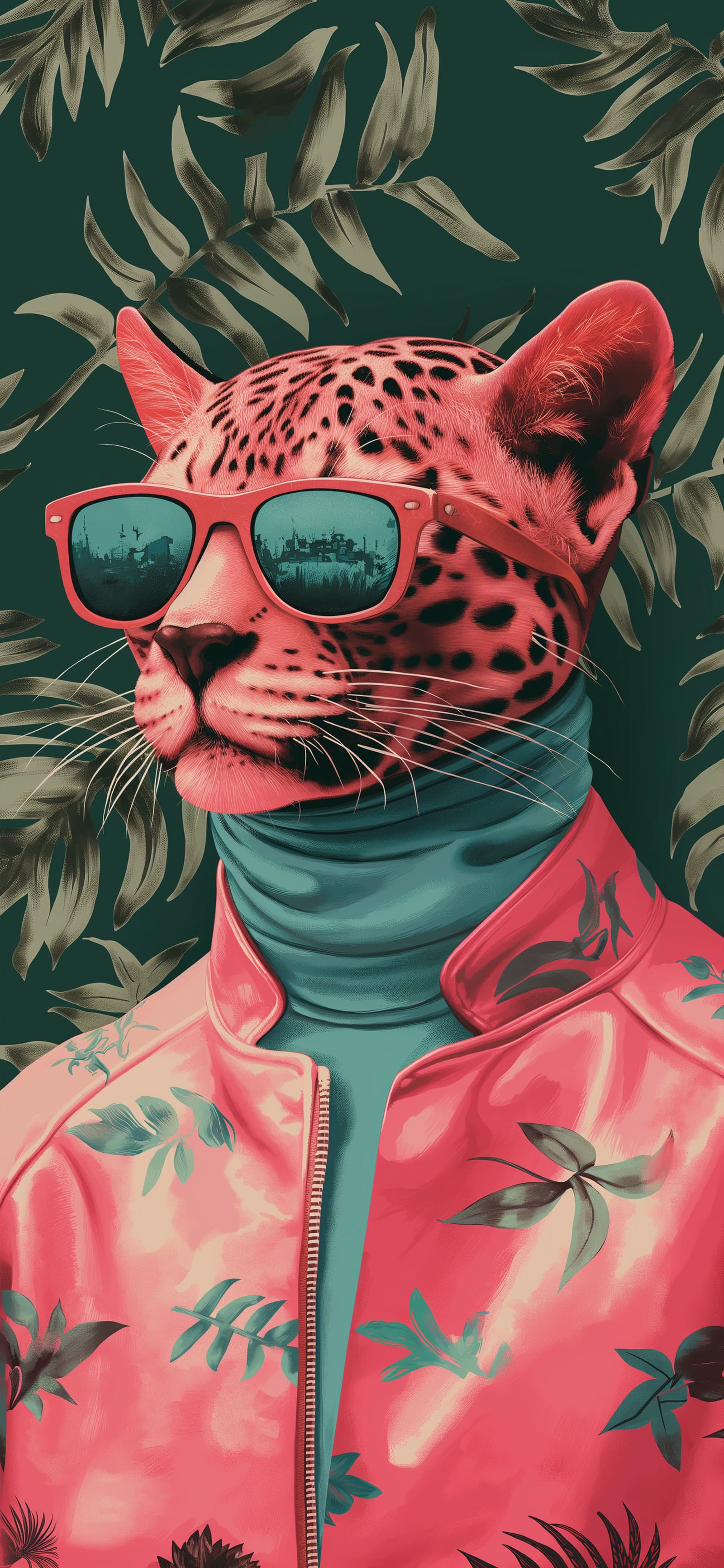 Tropical Panther - Pro phone wallpaper