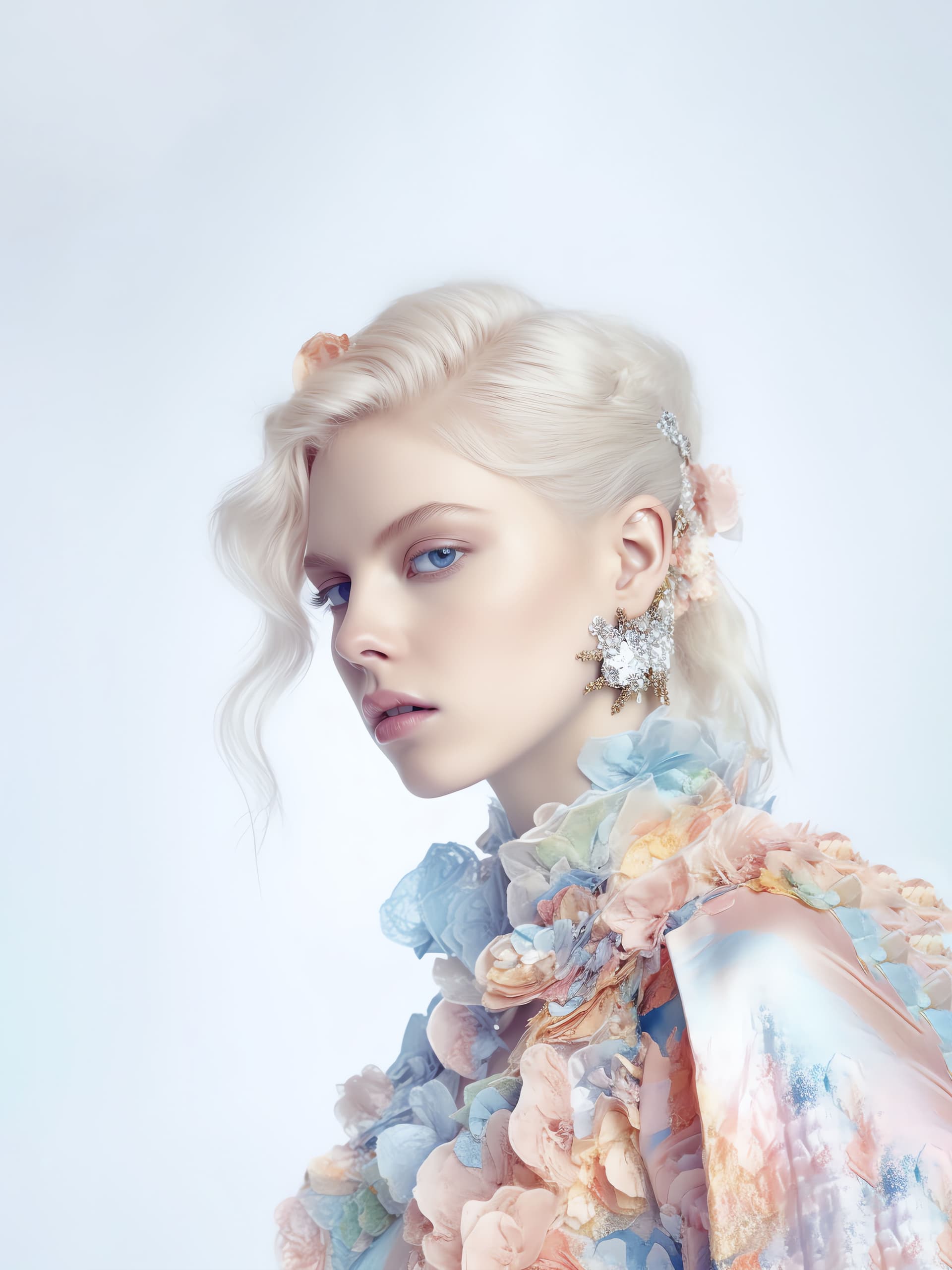 Pastel Beauty Portrait - Pro phone wallpaper