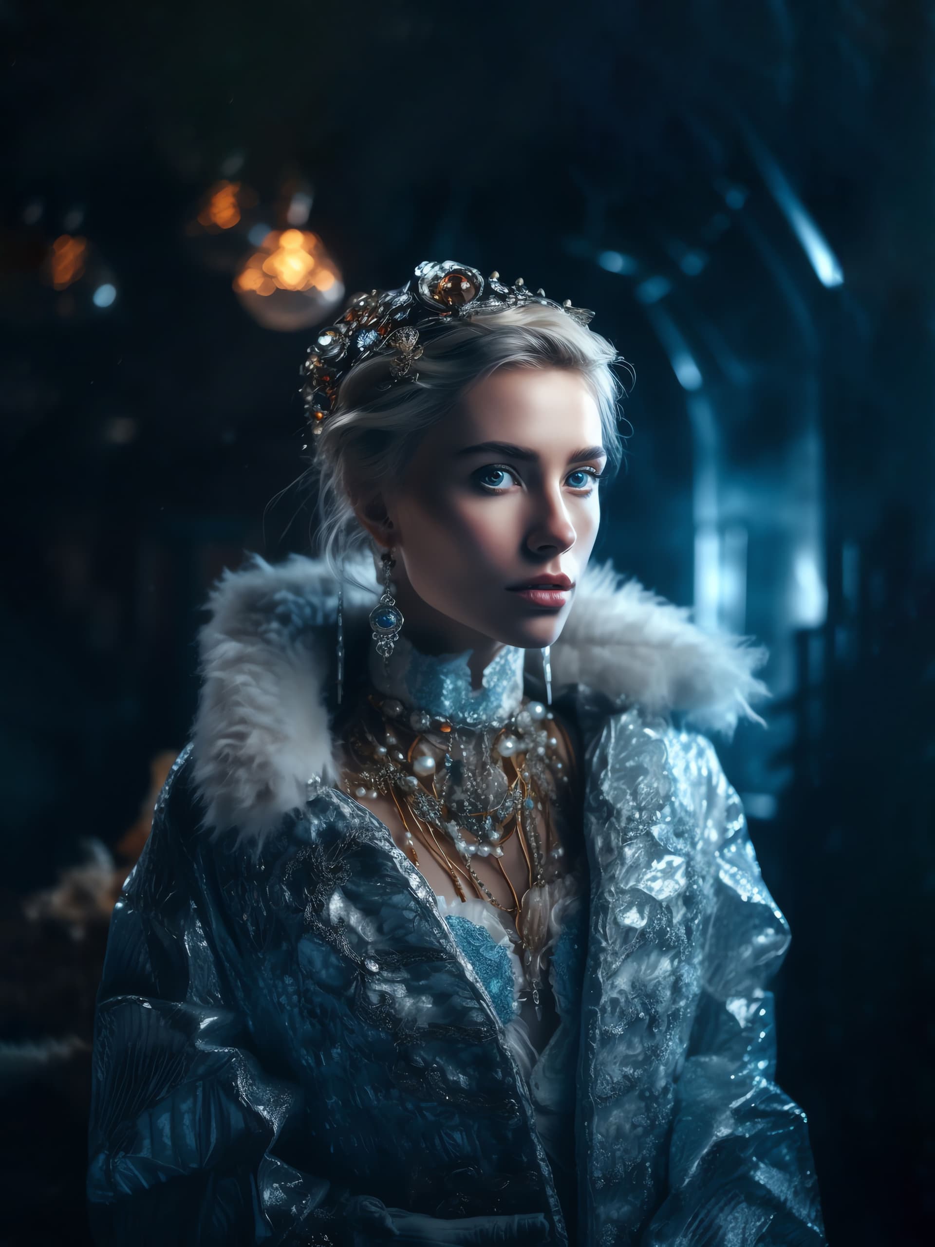 Icy Queen Portrait - Pro phone wallpaper