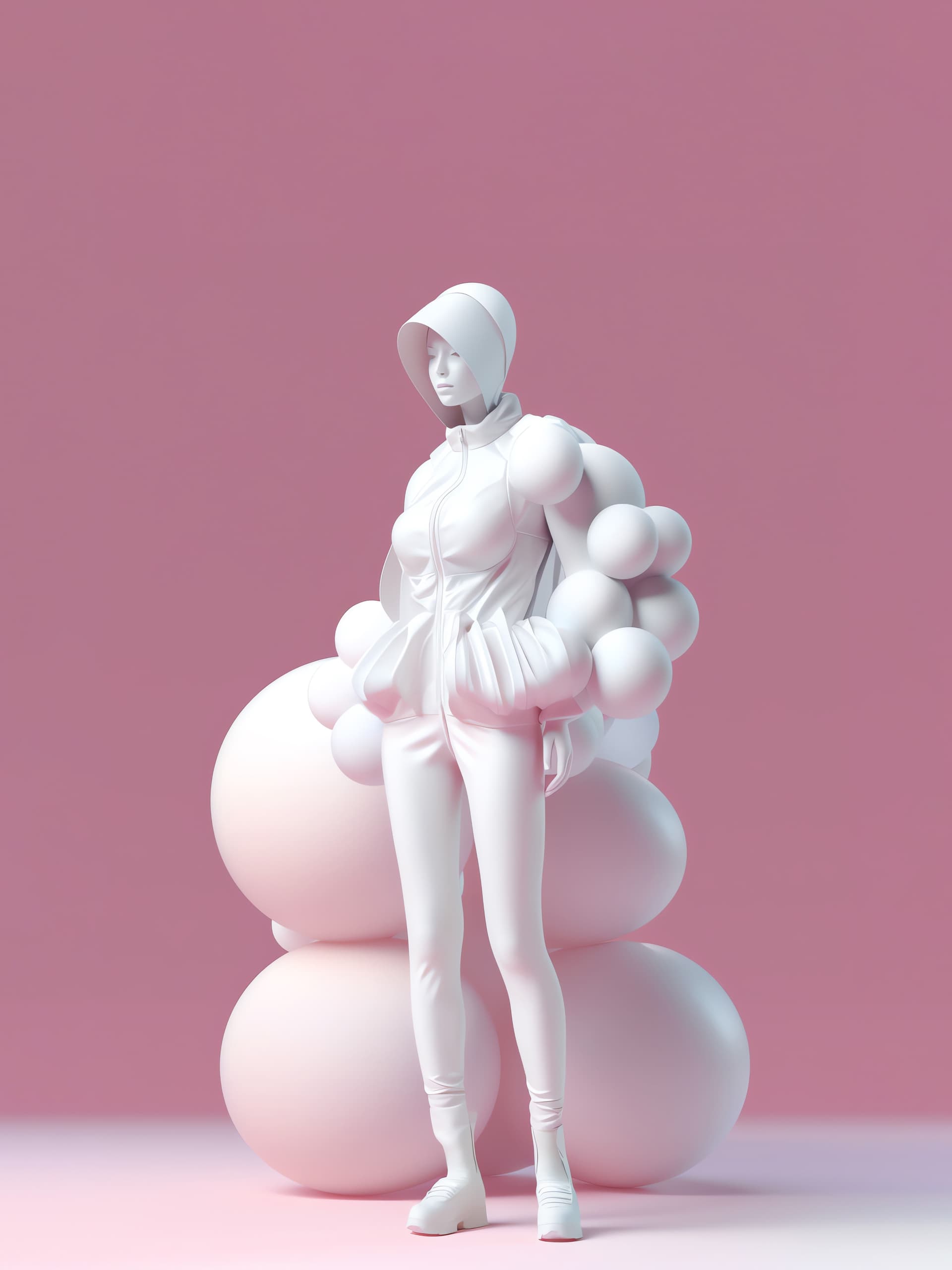 Pink Fashion Sculpture - Pro phone wallpaper