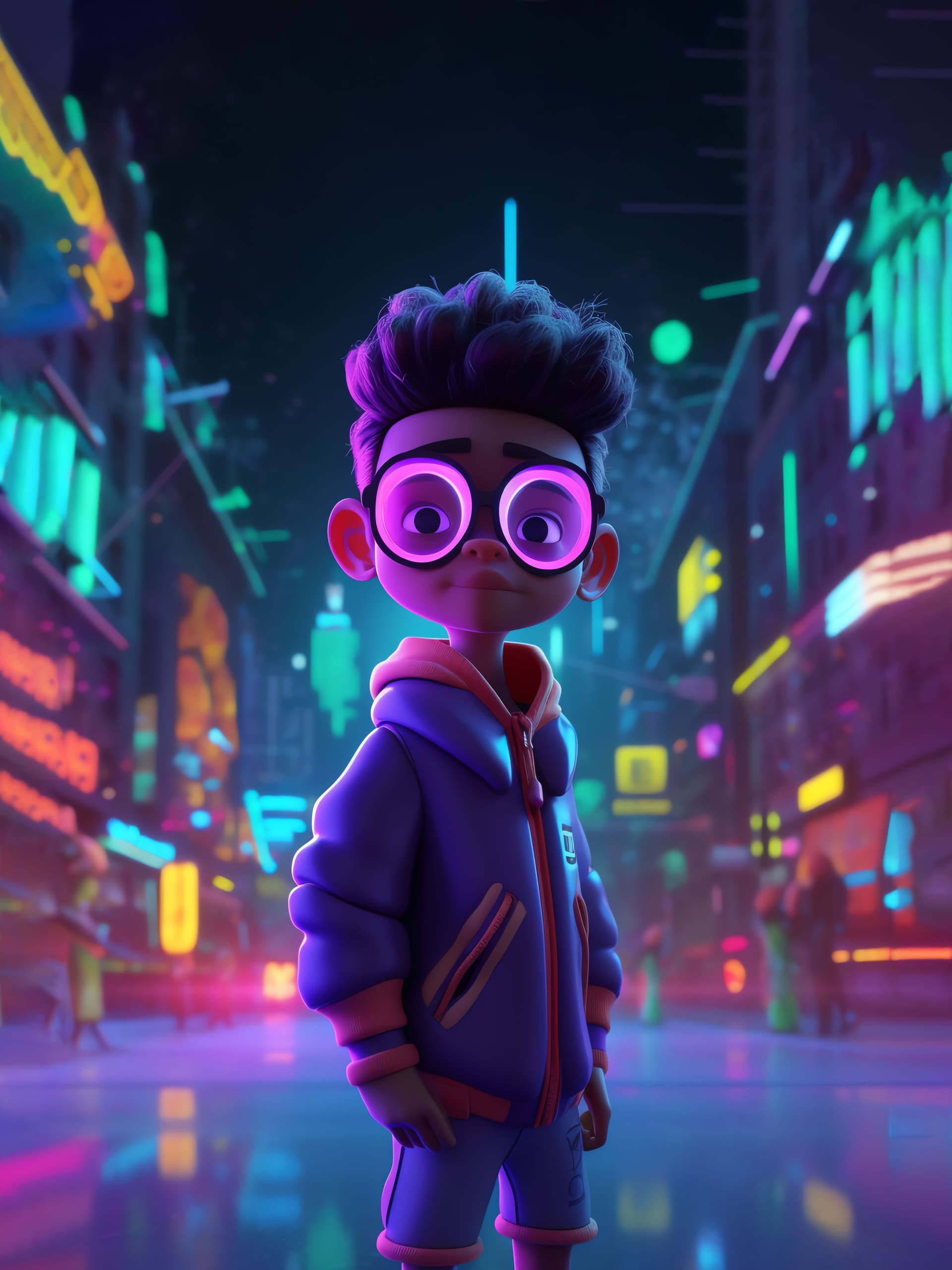 Cyberpunk Kiddo Vibe - Pro phone wallpaper