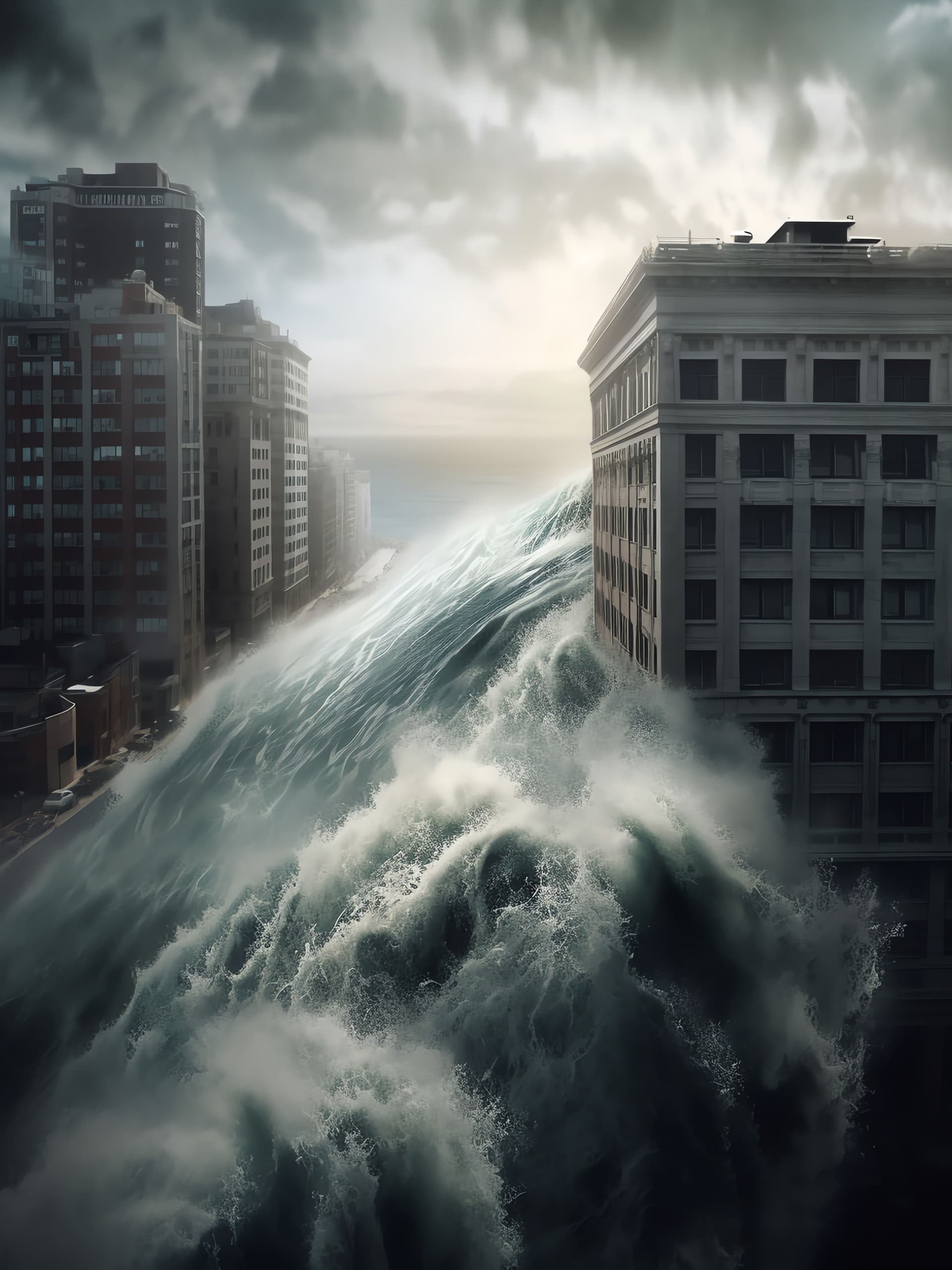 Urban Tsunami - Pro phone wallpaper