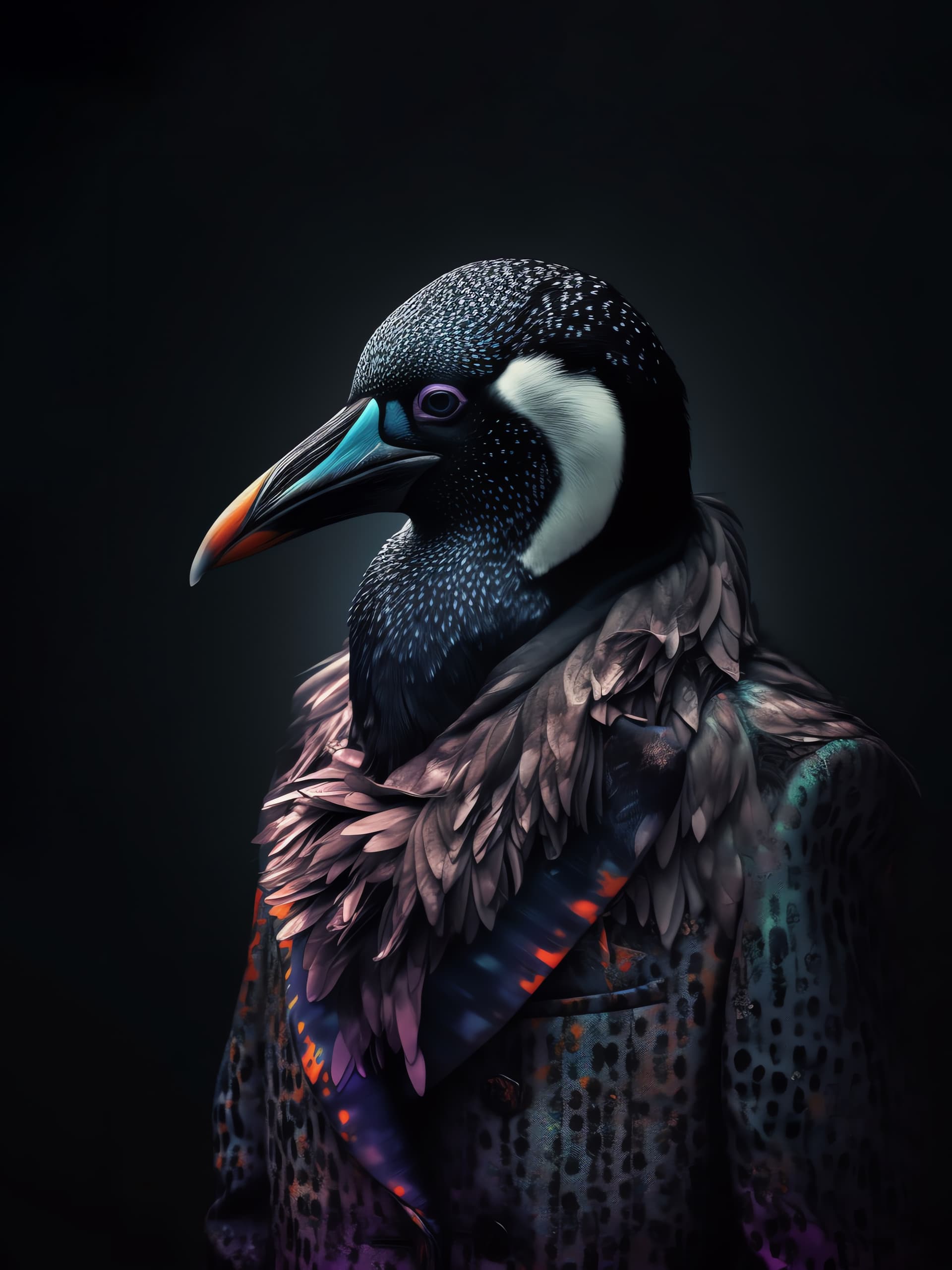 Dapper Bird Gentleman - Pro phone wallpaper